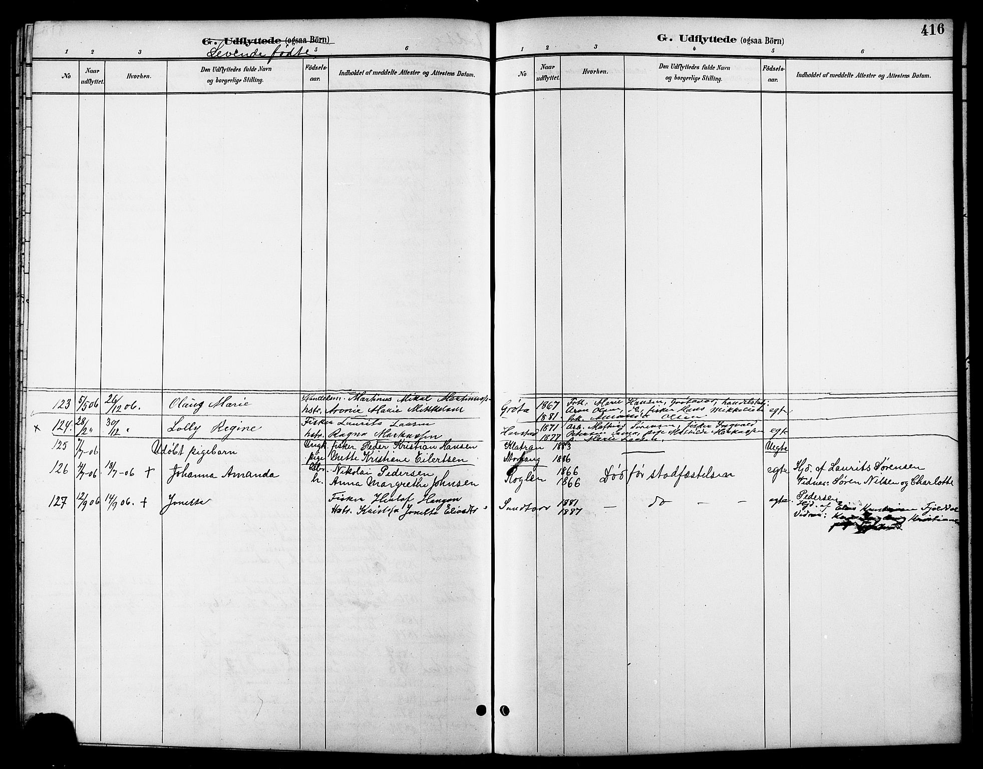 Trondenes sokneprestkontor, SATØ/S-1319/H/Hb/L0011klokker: Klokkerbok nr. 11, 1891-1906, s. 416