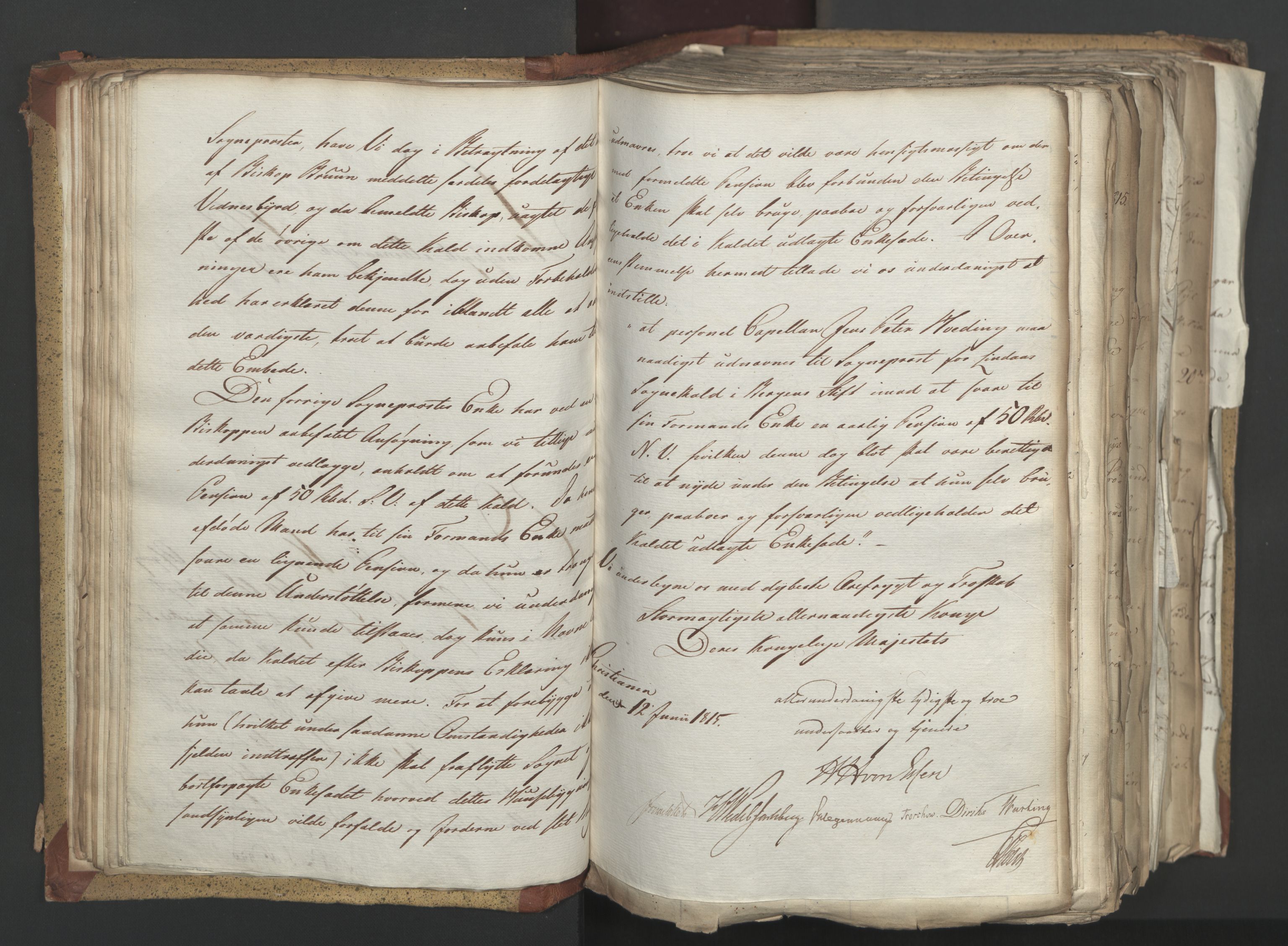 Statsrådsavdelingen i Stockholm, AV/RA-S-1003/D/Da/L0003: Regjeringsinnstillinger nr. 519-787, 1815, s. 78