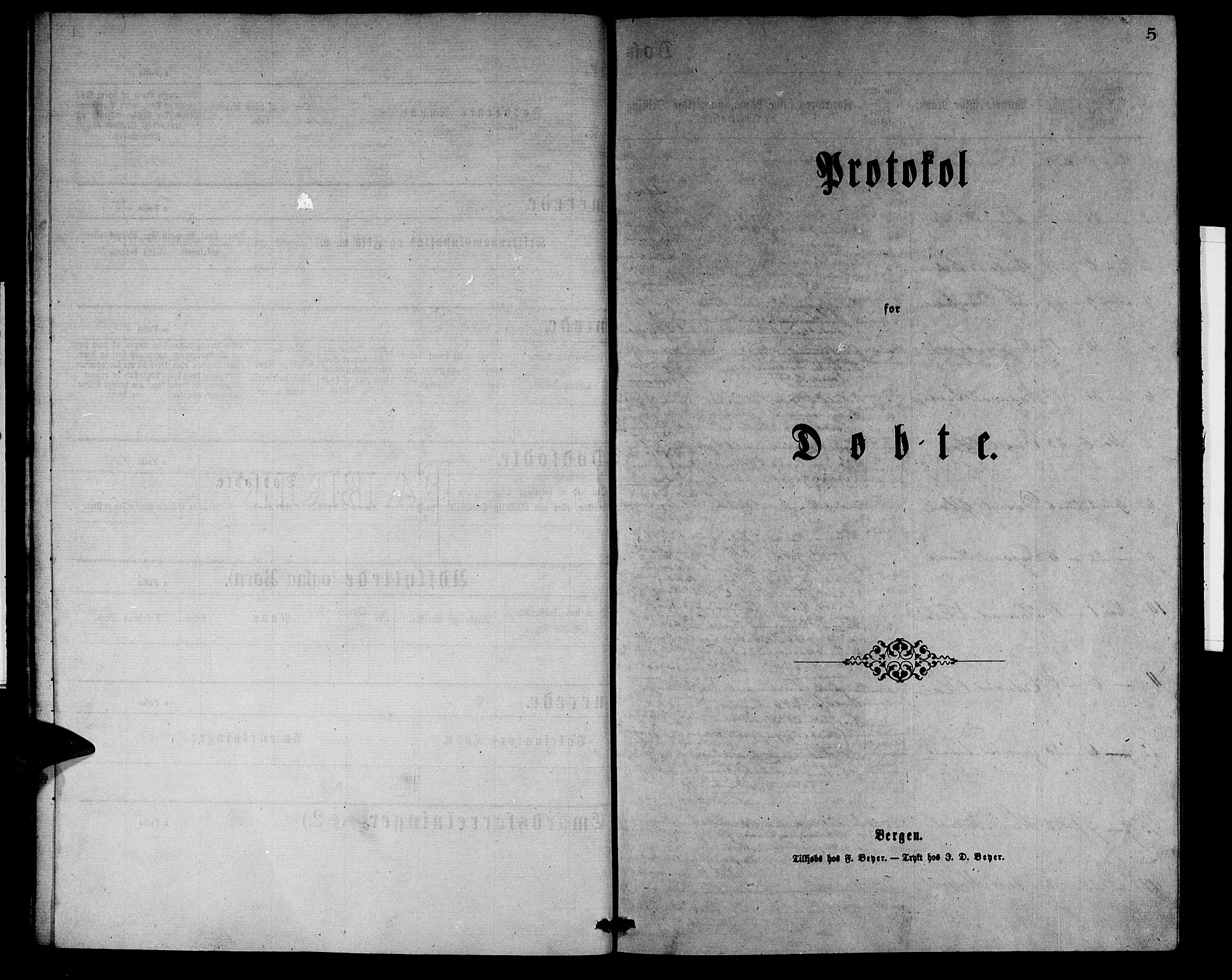 Laksevåg Sokneprestembete, AV/SAB-A-76501/H/Ha/Hab/Haba/L0001: Klokkerbok nr. A 1, 1875-1877, s. 5