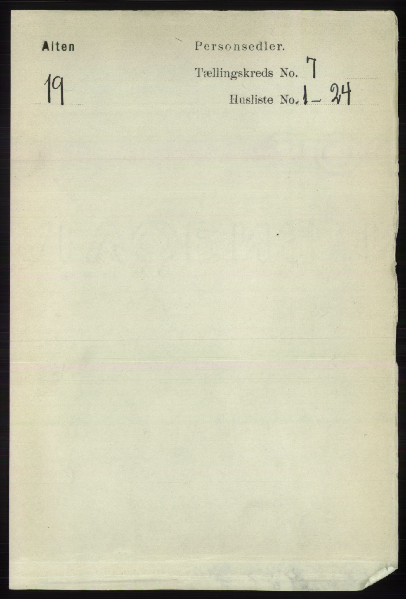 RA, Folketelling 1891 for 2012 Alta herred, 1891, s. 2104