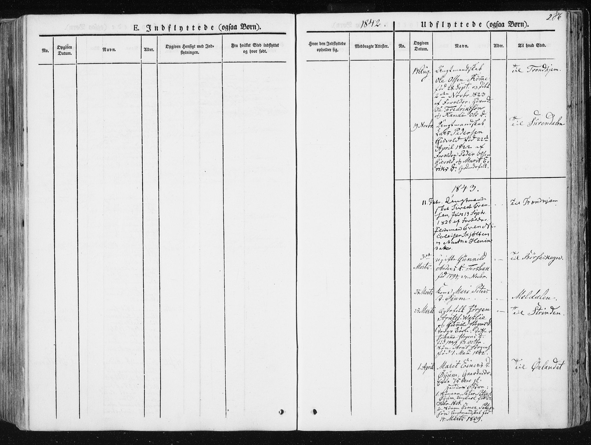 Ministerialprotokoller, klokkerbøker og fødselsregistre - Sør-Trøndelag, AV/SAT-A-1456/668/L0805: Ministerialbok nr. 668A05, 1840-1853, s. 286