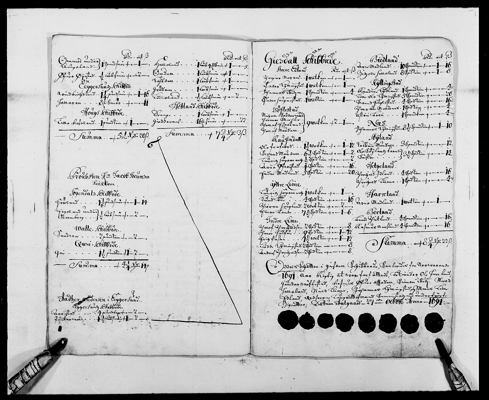 Rentekammeret inntil 1814, Reviderte regnskaper, Fogderegnskap, AV/RA-EA-4092/R46/L2727: Fogderegnskap Jæren og Dalane, 1690-1693, s. 83