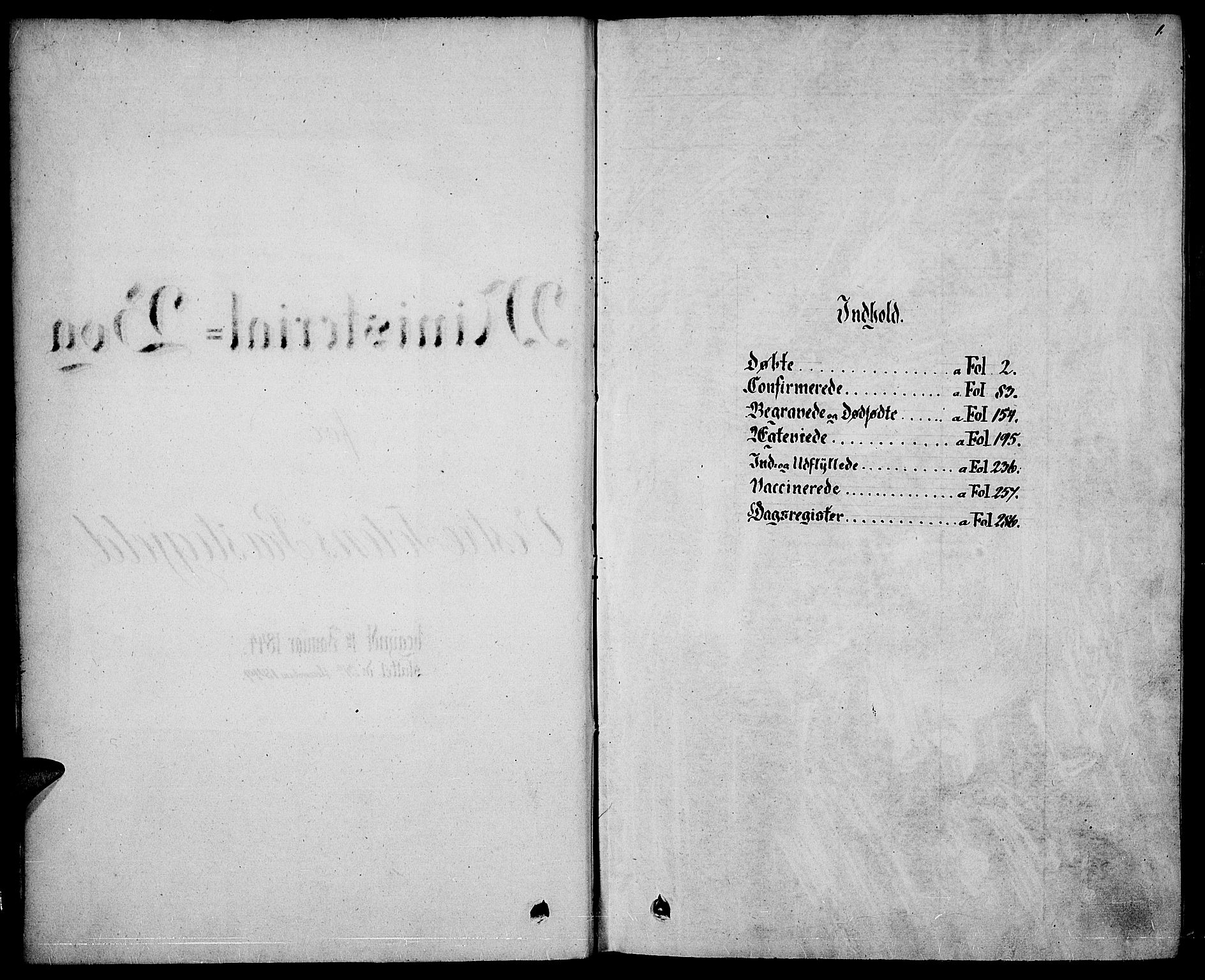 Vestre Toten prestekontor, SAH/PREST-108/H/Ha/Haa/L0004: Ministerialbok nr. 4, 1844-1849, s. 1