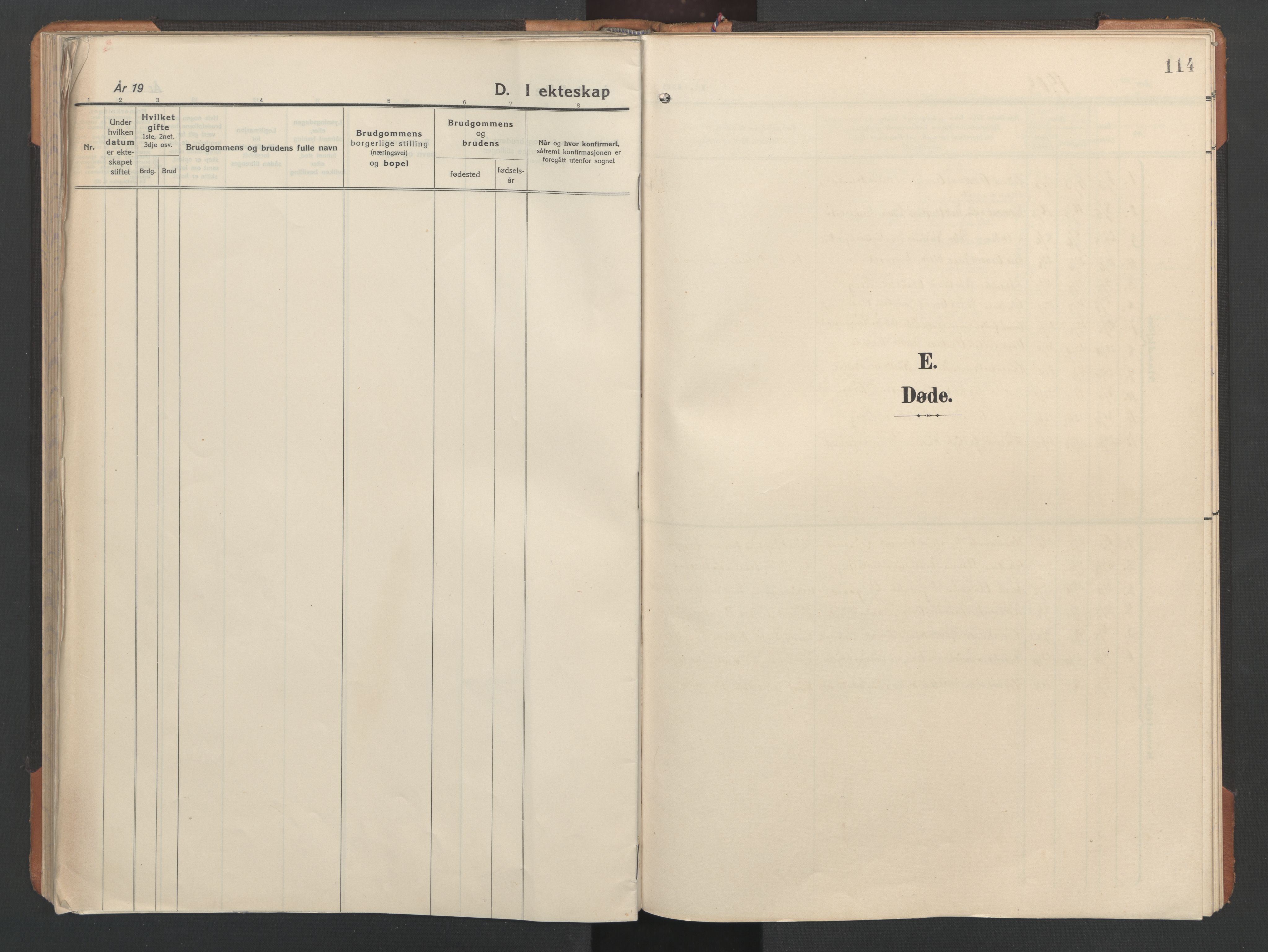 Ministerialprotokoller, klokkerbøker og fødselsregistre - Nord-Trøndelag, SAT/A-1458/746/L0455: Klokkerbok nr. 746C01, 1908-1933, s. 114