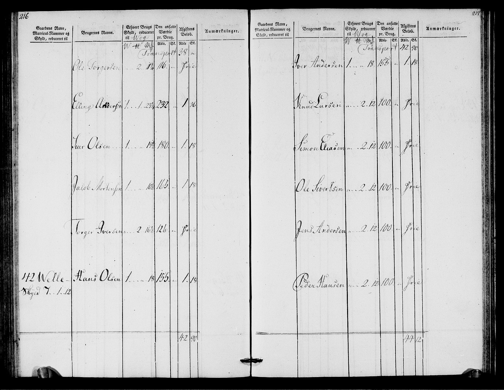 Rentekammeret inntil 1814, Realistisk ordnet avdeling, AV/RA-EA-4070/N/Ne/Nea/L0125b: Sunnmøre fogderi. Oppebørselsregister for fogderiets søndre del, 1803, s. 110