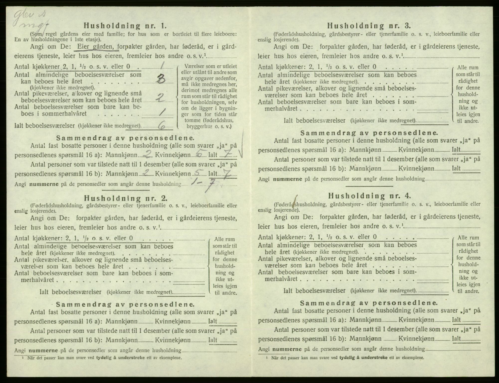 SAB, Folketelling 1920 for 1239 Hålandsdal herred, 1920, s. 201