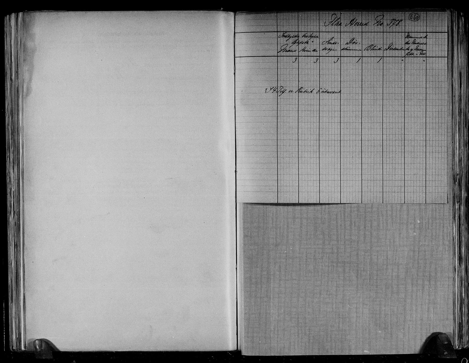 RA, Folketelling 1891 for 1652 Flå herred, 1891, s. 4