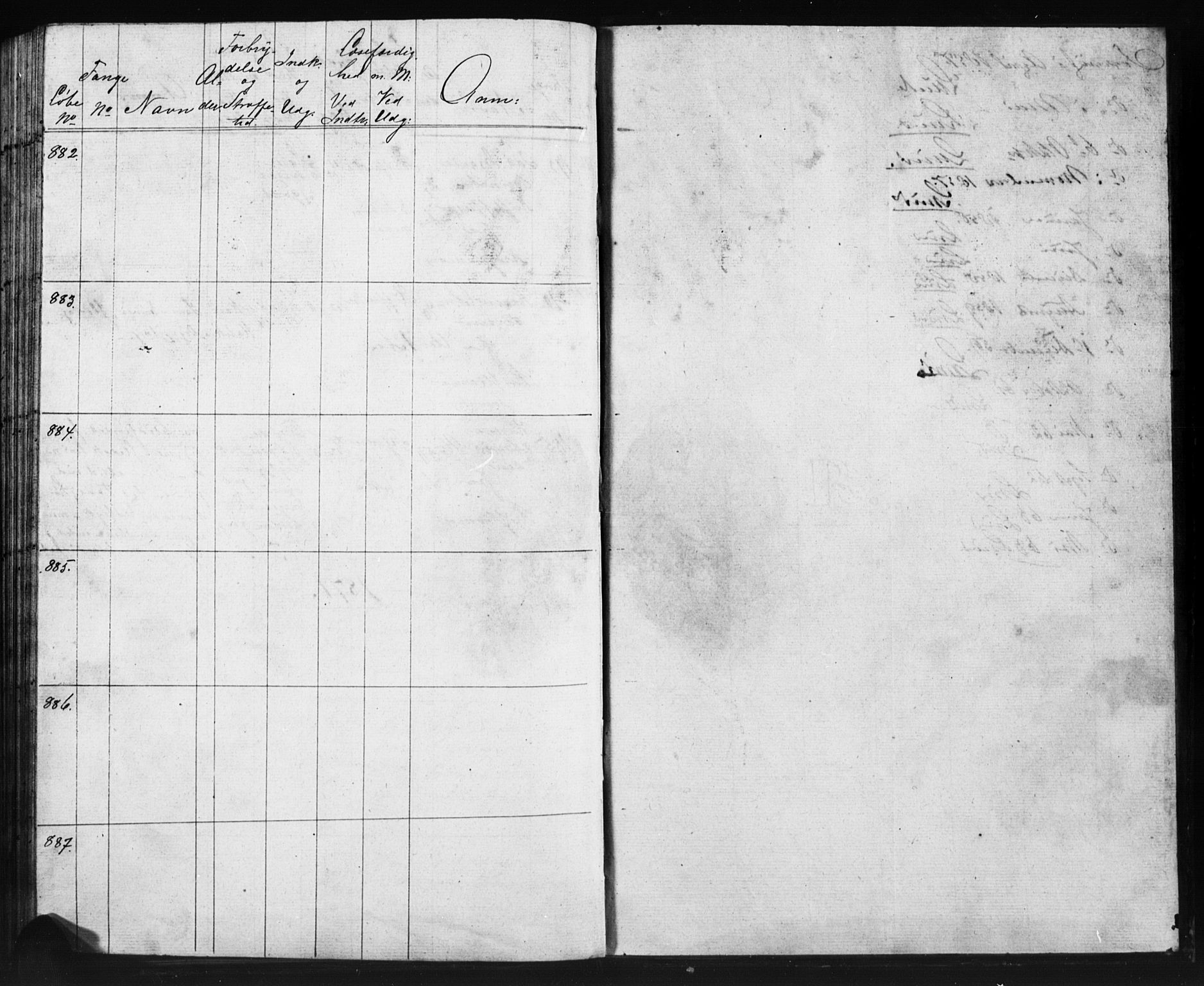 Kristiania tukthusprest Kirkebøker, AV/SAO-A-10881/O/Oa/L0002: Sjeleregister over kvinnelige fanger ved ukeskolen, 1857-1870