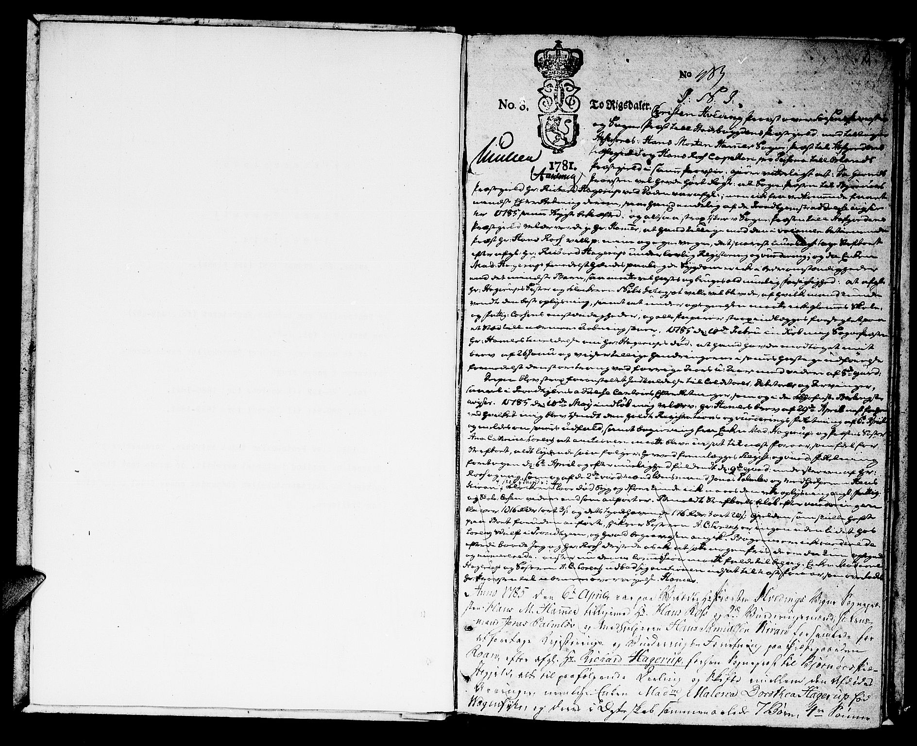 Fosen prosti, AV/SAT-A-6515/1/G/Gc/L0003: Skifteprotokoll, 1785-1814