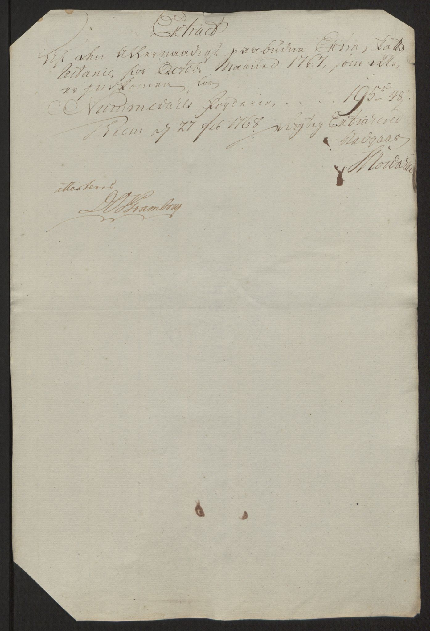 Rentekammeret inntil 1814, Reviderte regnskaper, Fogderegnskap, RA/EA-4092/R64/L4502: Ekstraskatten Namdal, 1762-1772, s. 253