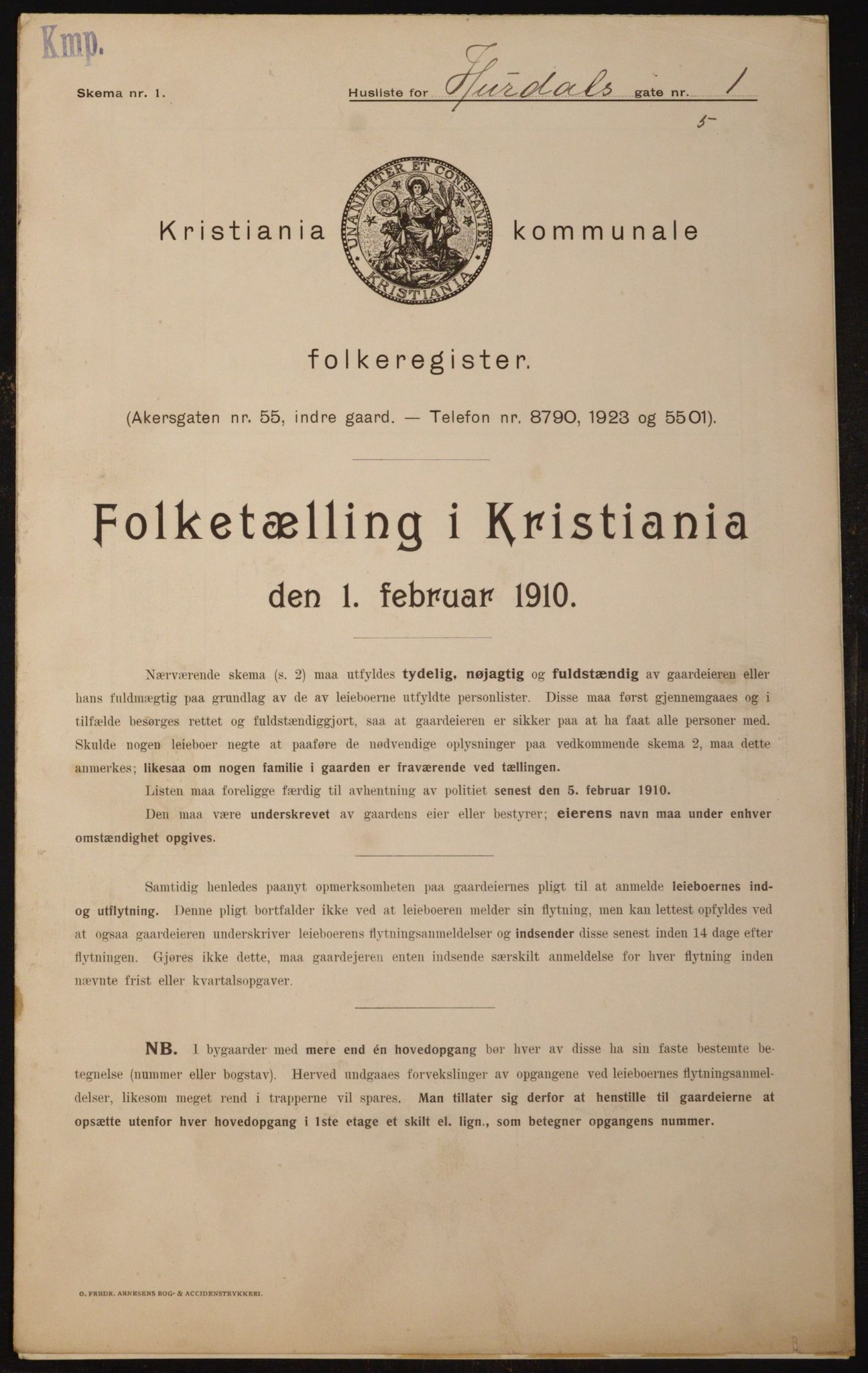 OBA, Kommunal folketelling 1.2.1910 for Kristiania, 1910, s. 41381