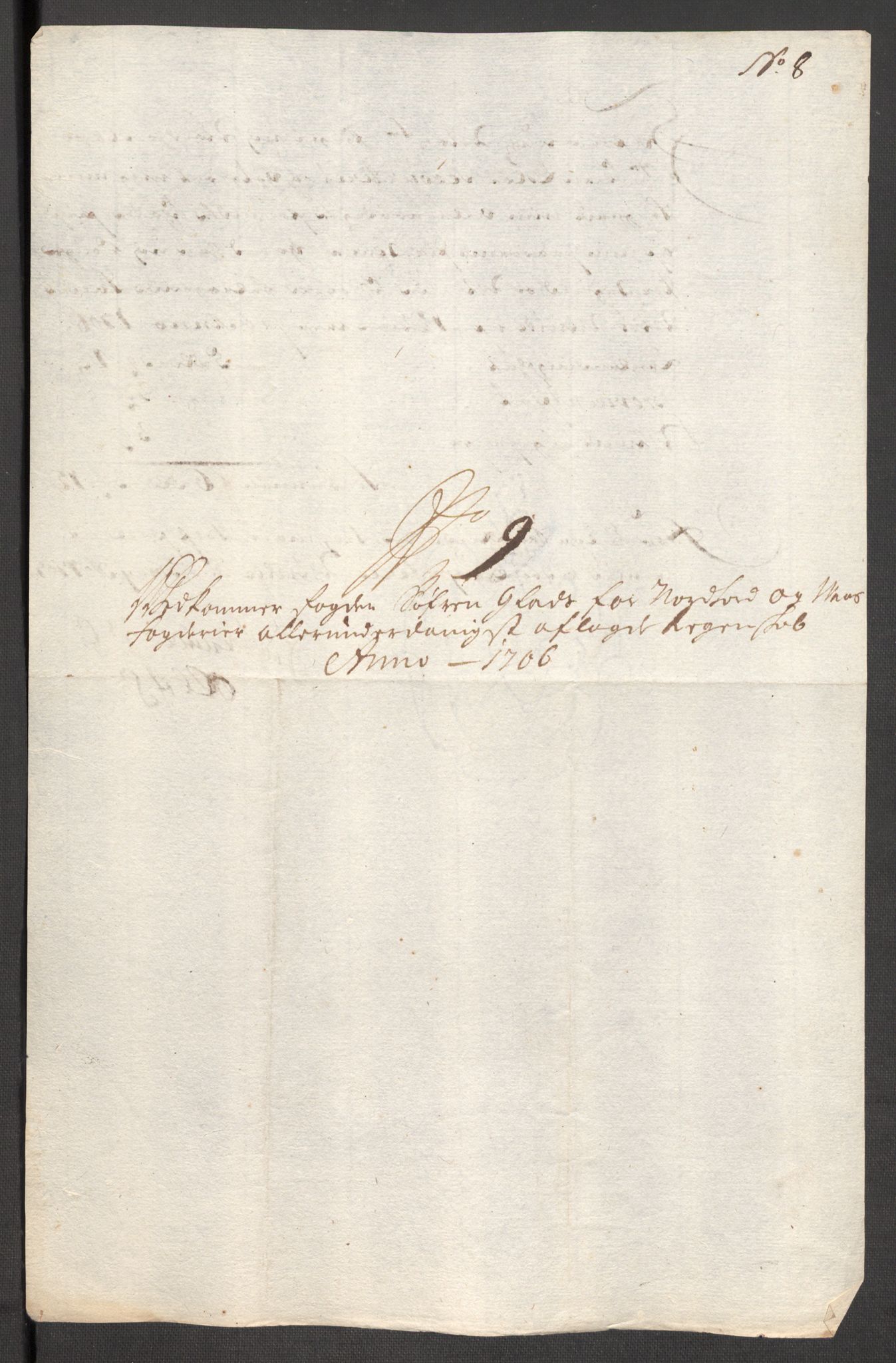 Rentekammeret inntil 1814, Reviderte regnskaper, Fogderegnskap, RA/EA-4092/R51/L3188: Fogderegnskap Nordhordland og Voss, 1706-1707, s. 38