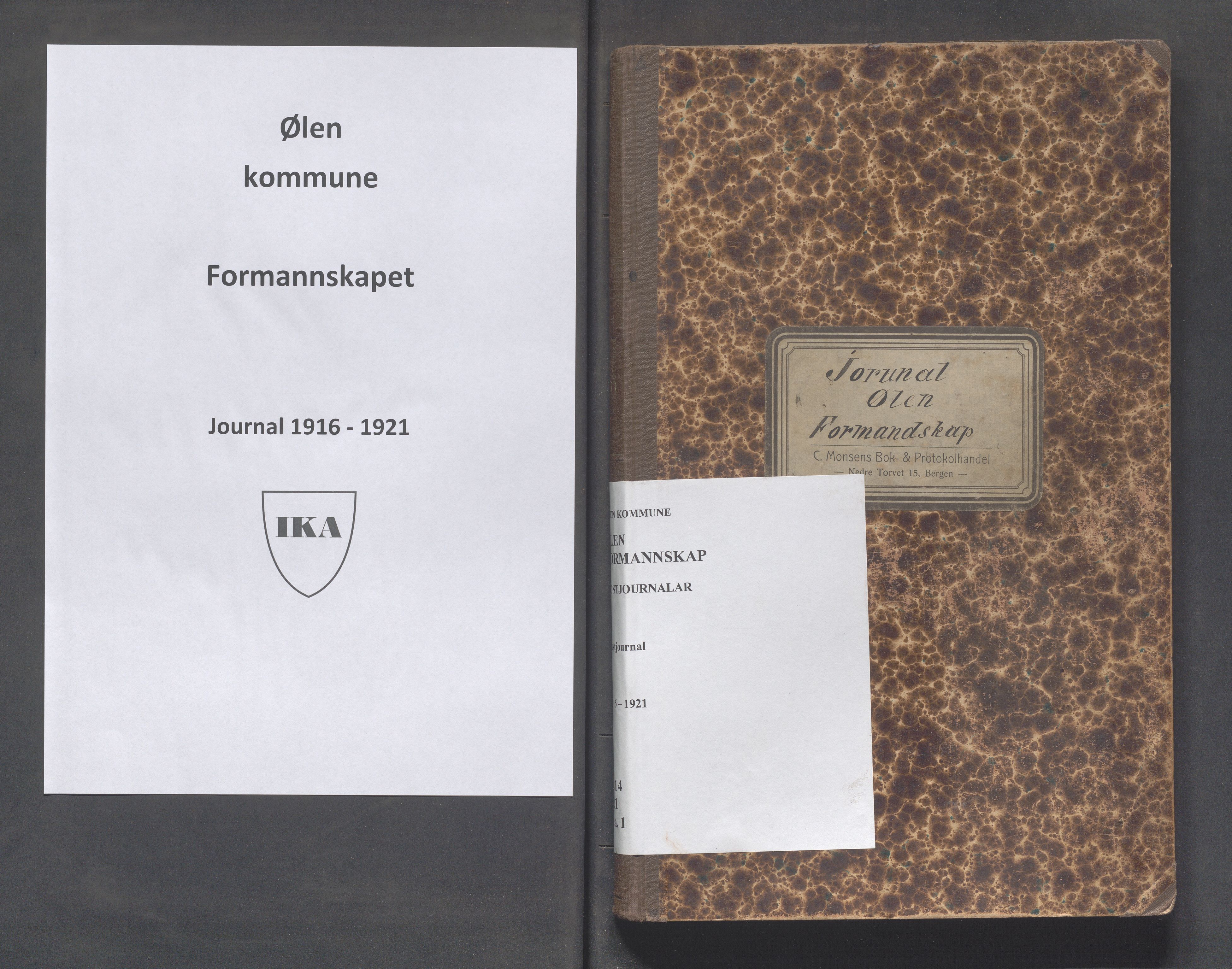 Ølen kommune - Formannskapet/Sentraladministrasjonen, IKAR/K-101034/C/L0001: Journal, 1916-1921