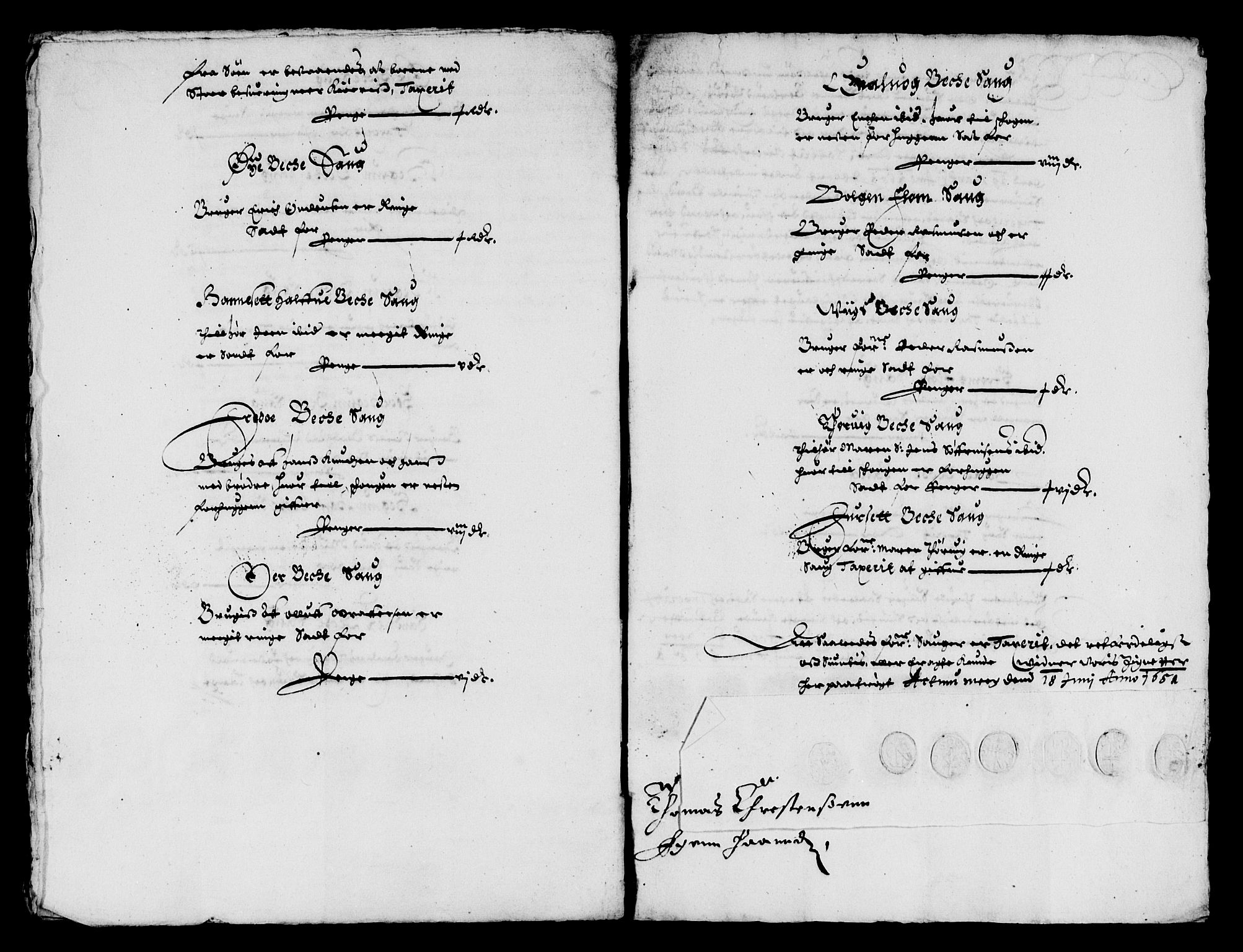 Rentekammeret inntil 1814, Reviderte regnskaper, Lensregnskaper, AV/RA-EA-5023/R/Rb/Rbw/L0105: Trondheim len, 1651