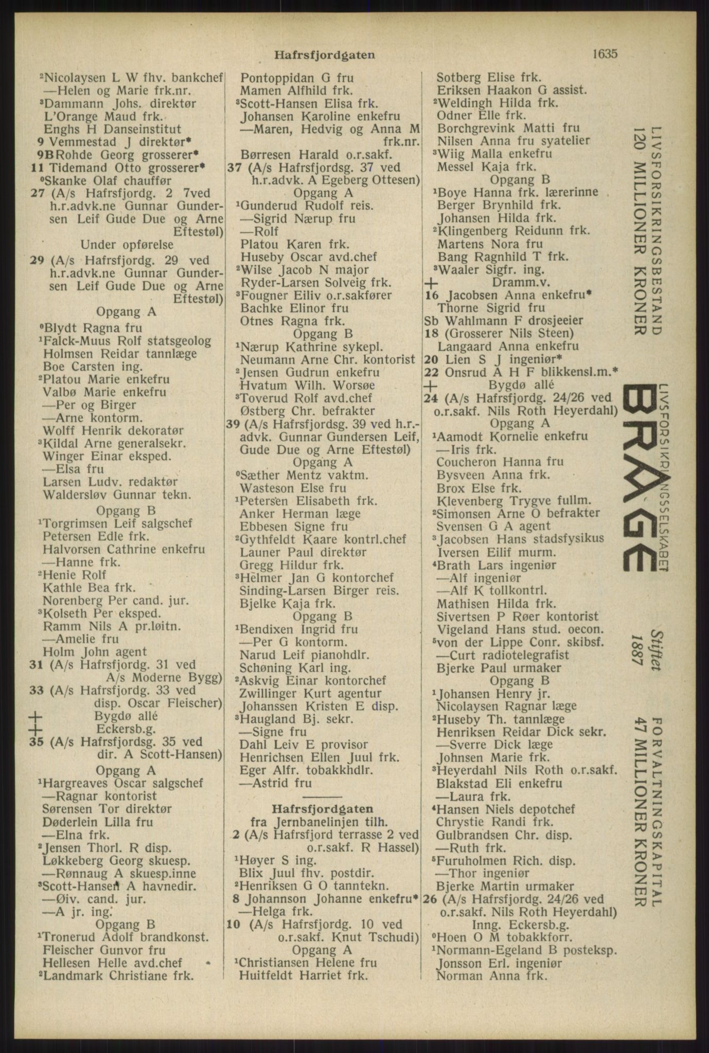 Kristiania/Oslo adressebok, PUBL/-, 1934, s. 1635