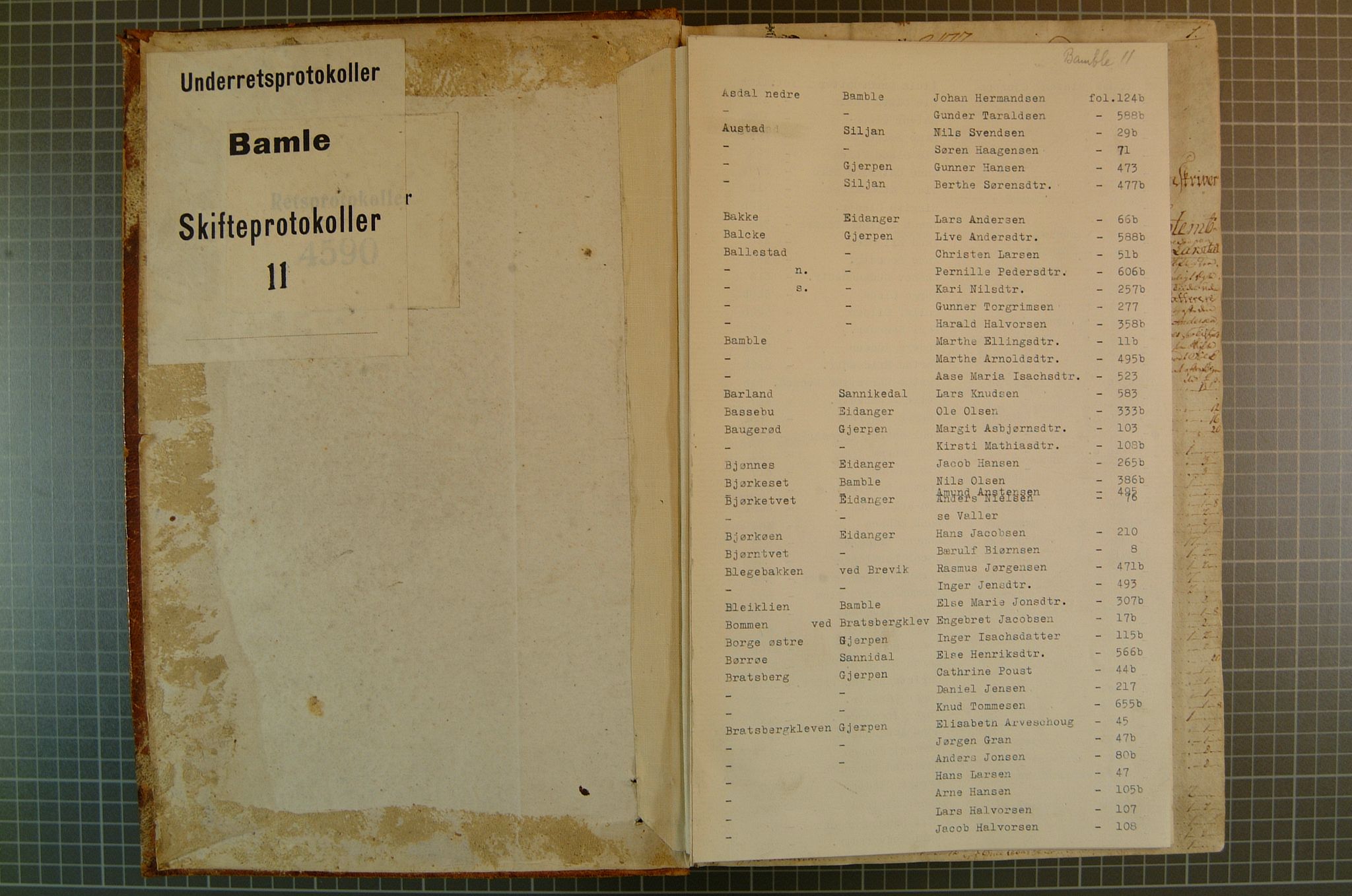 Bamble sorenskriveri, SAKO/A-214/H/Hb/Hba/Hbaa/L0011: Skifteprotokoll, 1785-1792