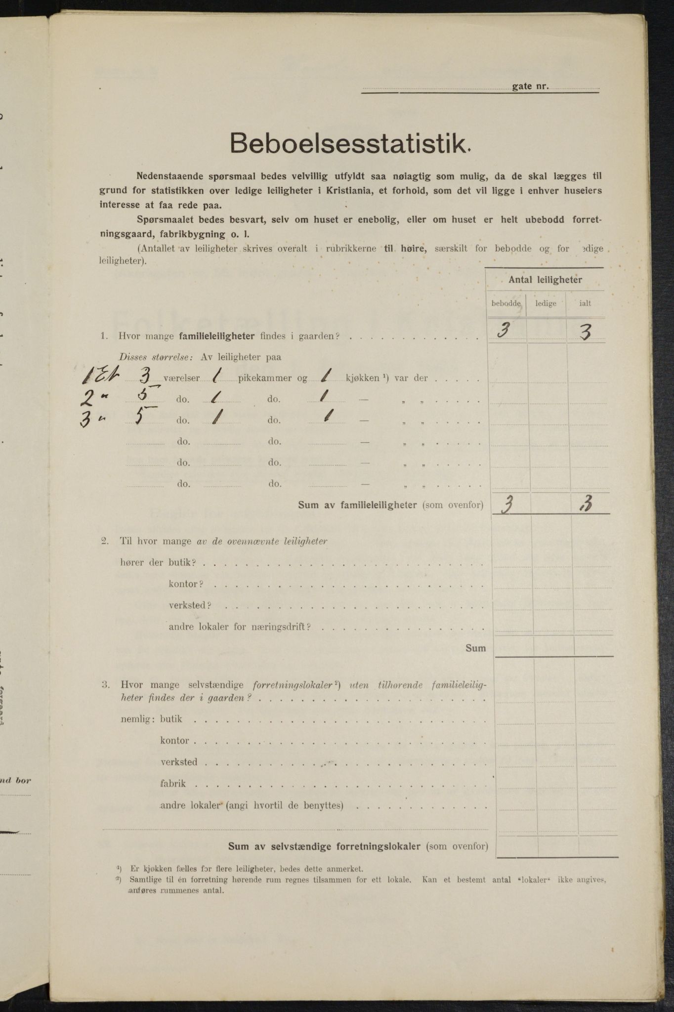 OBA, Kommunal folketelling 1.2.1914 for Kristiania, 1914, s. 128918