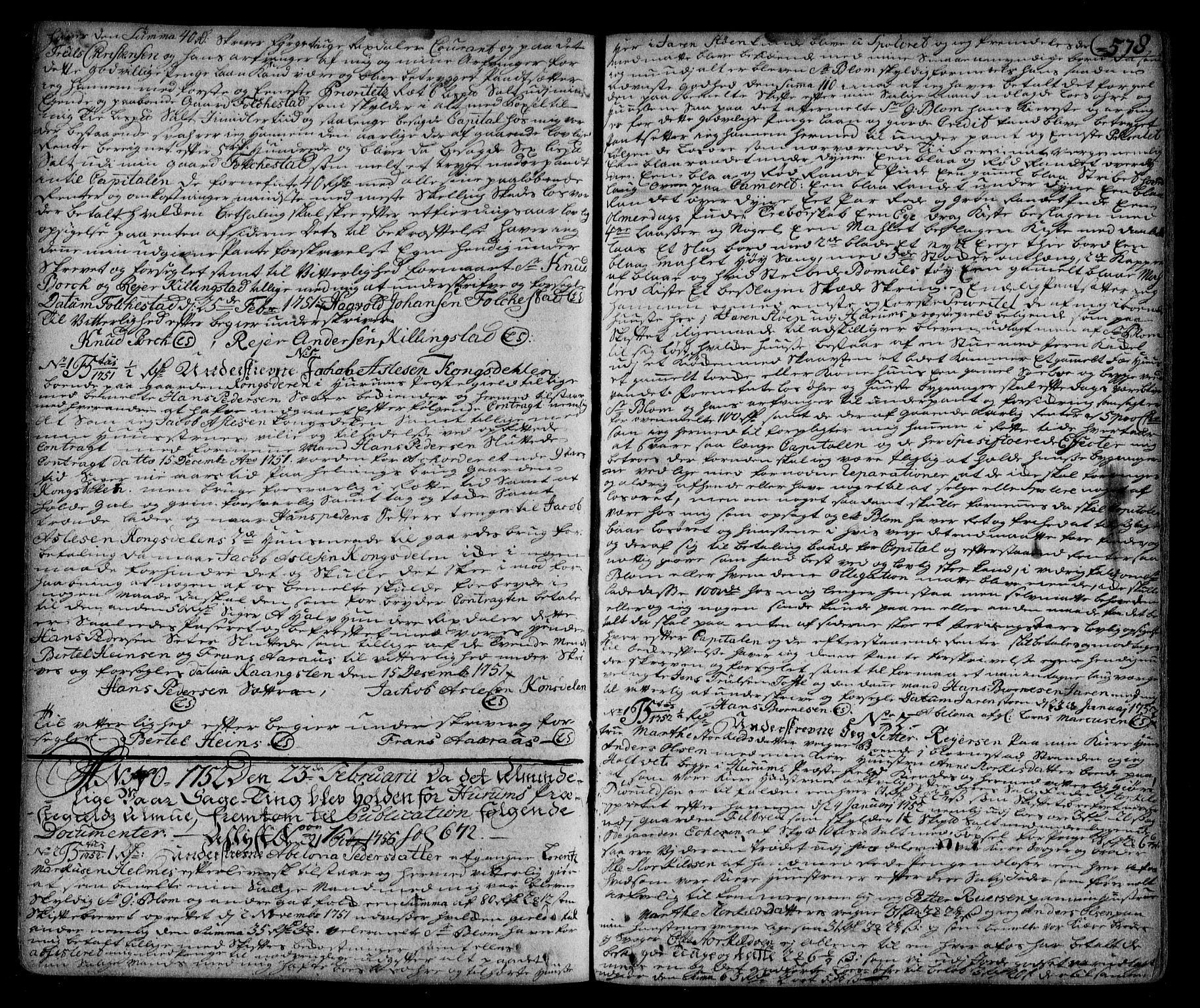Lier, Røyken og Hurum sorenskriveri, AV/SAKO-A-89/G/Ga/Gaa/L0002: Pantebok nr. II, 1725-1755, s. 578
