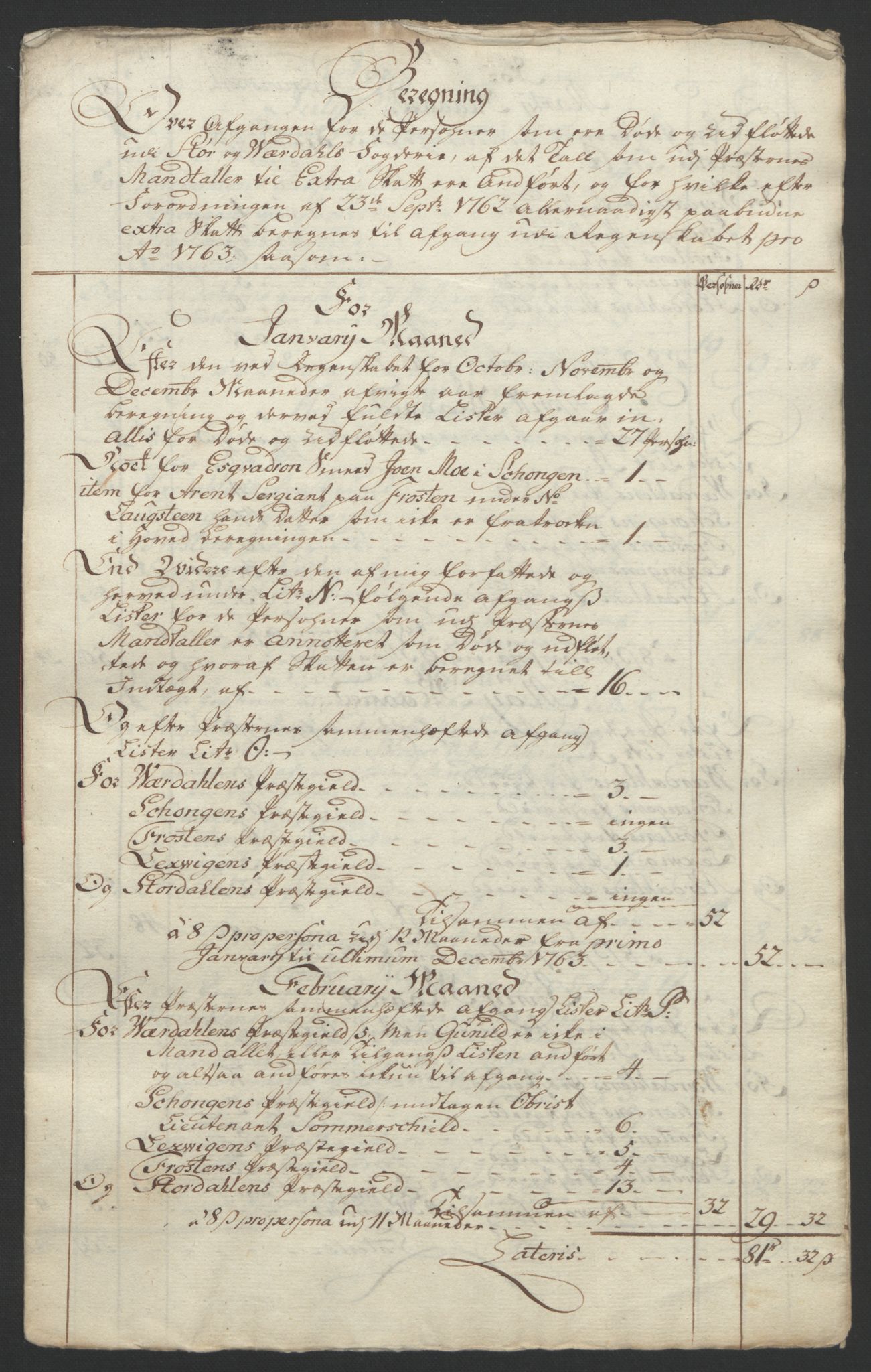 Rentekammeret inntil 1814, Reviderte regnskaper, Fogderegnskap, AV/RA-EA-4092/R62/L4303: Ekstraskatten Stjørdal og Verdal, 1762-1763, s. 407