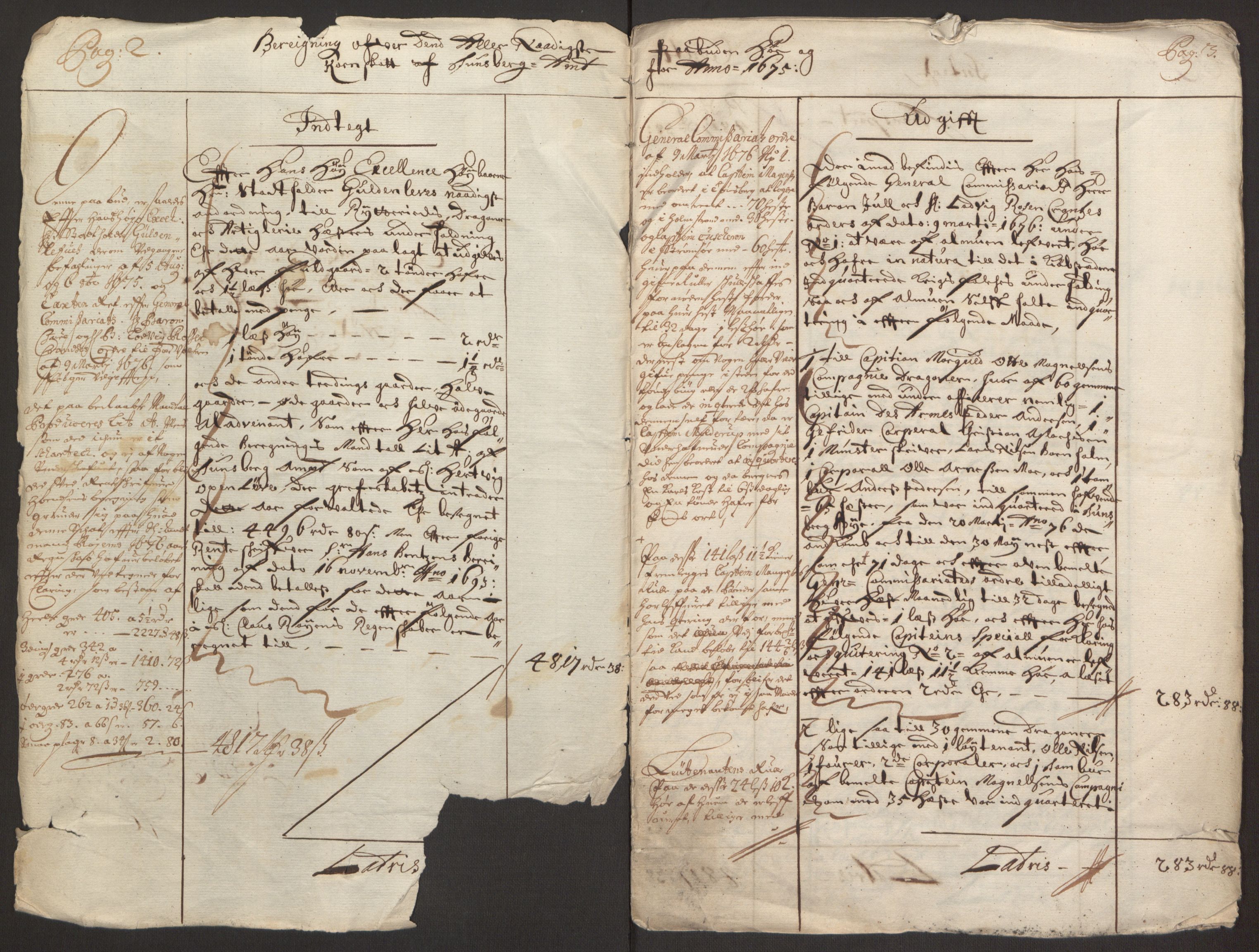Rentekammeret inntil 1814, Reviderte regnskaper, Fogderegnskap, RA/EA-4092/R32/L1844: Fogderegnskap Jarlsberg grevskap, 1674-1675, s. 271