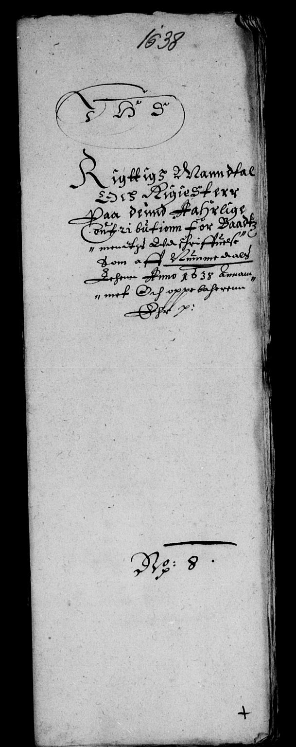Rentekammeret inntil 1814, Reviderte regnskaper, Lensregnskaper, AV/RA-EA-5023/R/Rb/Rbw/L0065: Trondheim len, 1638-1640