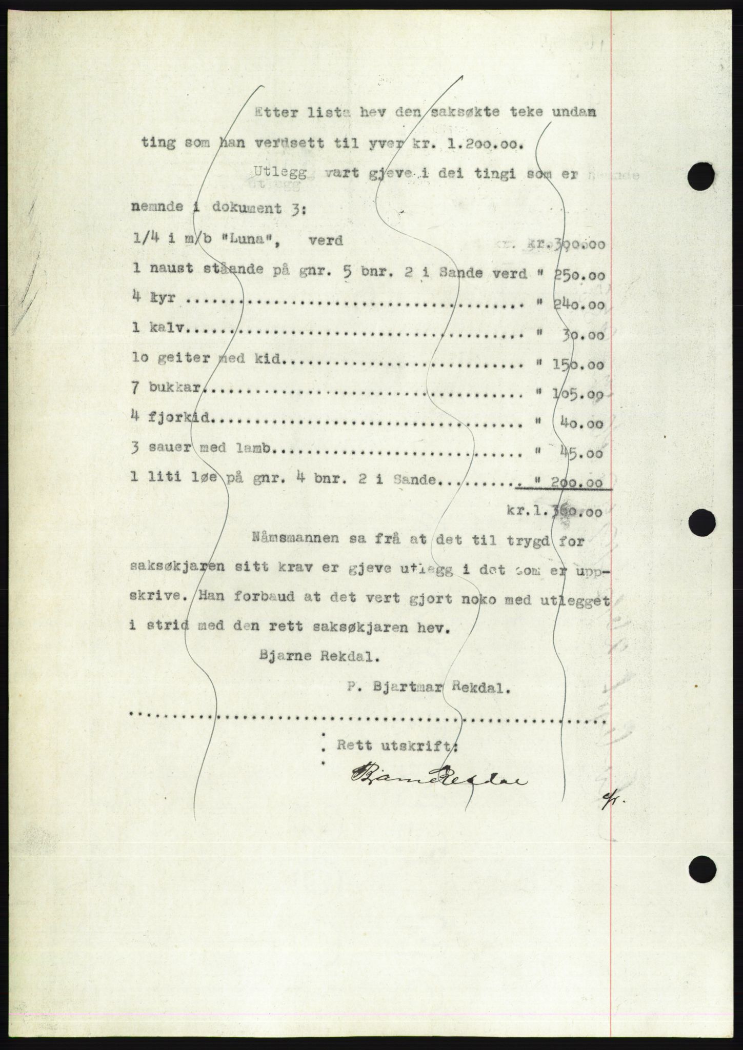 Søre Sunnmøre sorenskriveri, AV/SAT-A-4122/1/2/2C/L0053: Pantebok nr. 47, 1931-1932, Tingl.dato: 09.04.1932