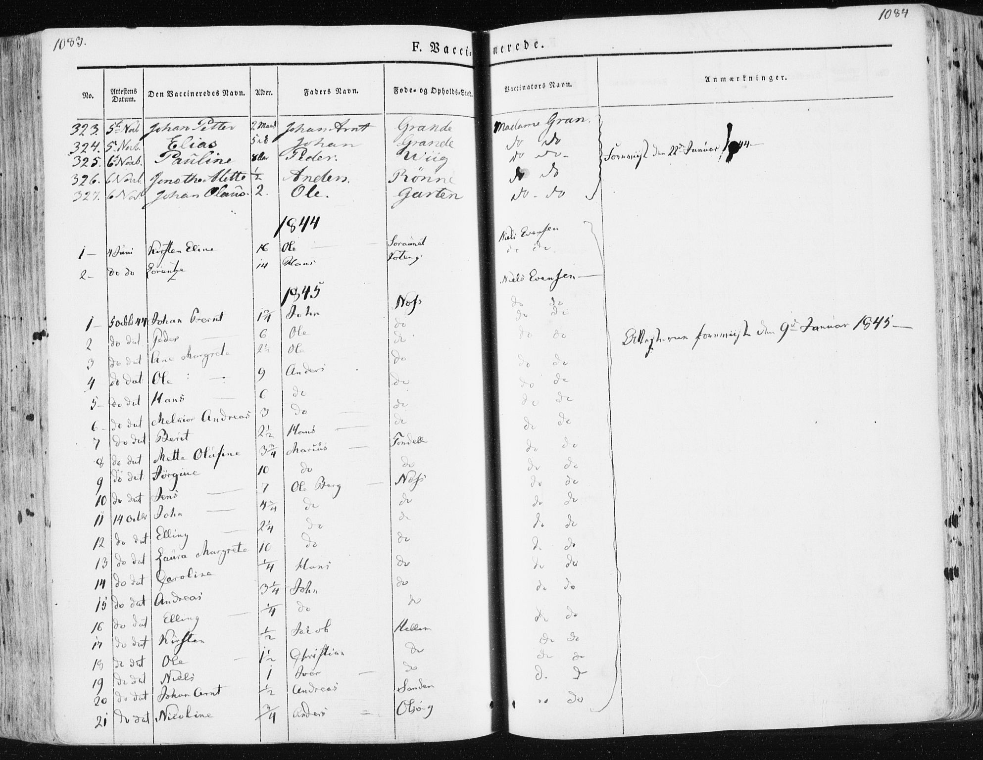 Ministerialprotokoller, klokkerbøker og fødselsregistre - Sør-Trøndelag, SAT/A-1456/659/L0736: Ministerialbok nr. 659A06, 1842-1856, s. 1083-1084