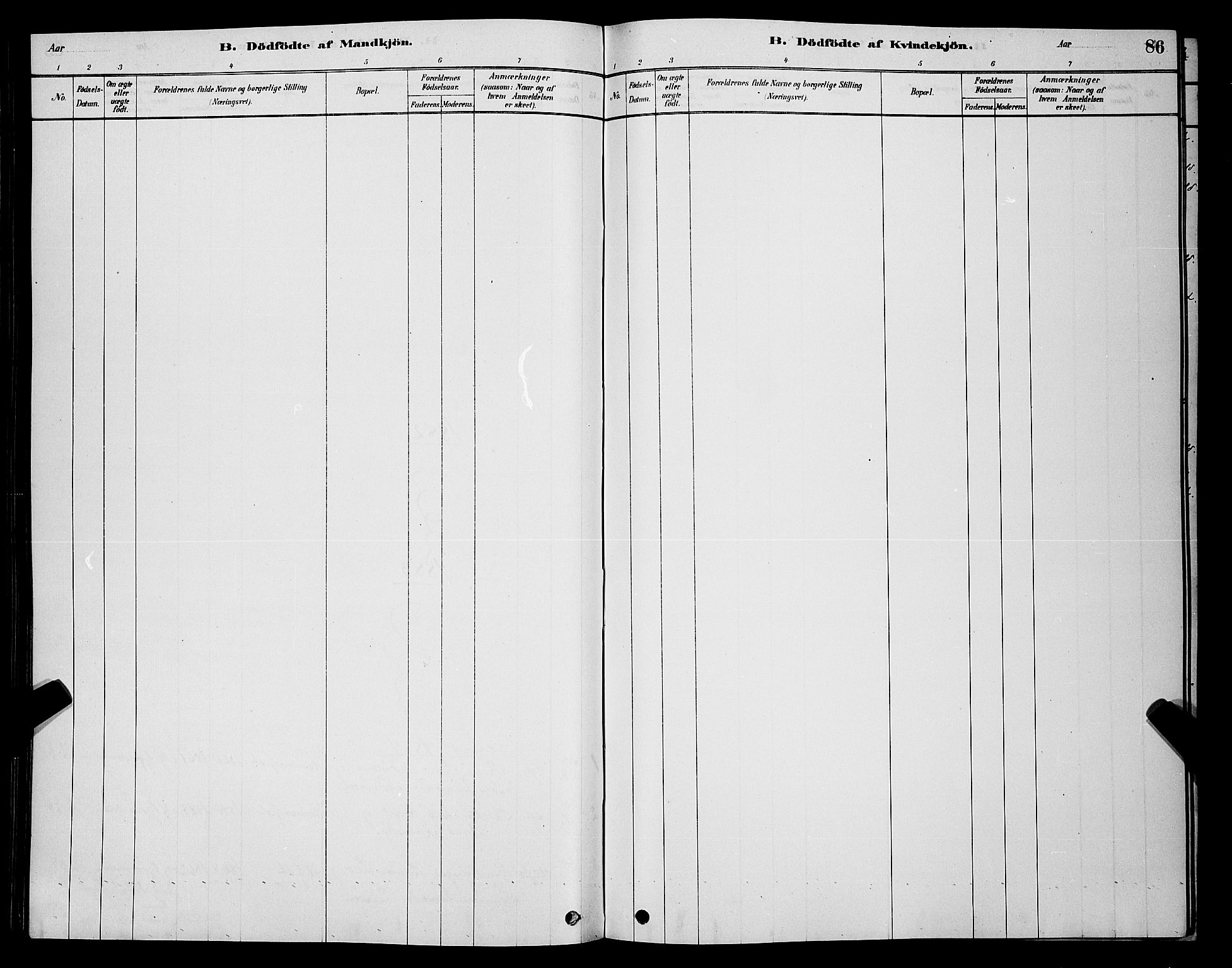 Hammerfest sokneprestkontor, SATØ/S-1347/H/Hb/L0006.klokk: Klokkerbok nr. 6, 1876-1884, s. 86