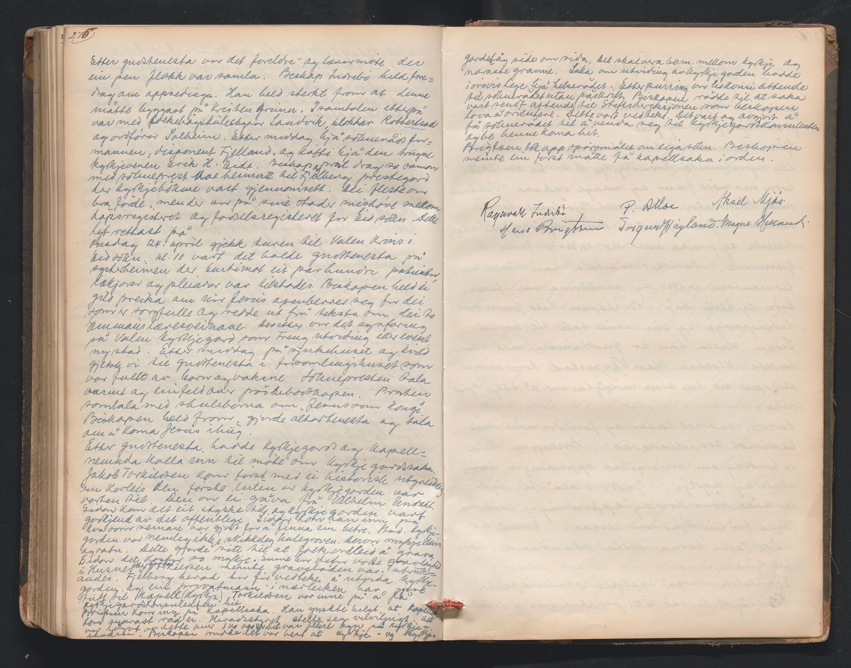 Nordre Sunnhordland prosti, AV/SAB-A-99912/F/L0001: Visitasprotokoll , 1860-1959, s. 276