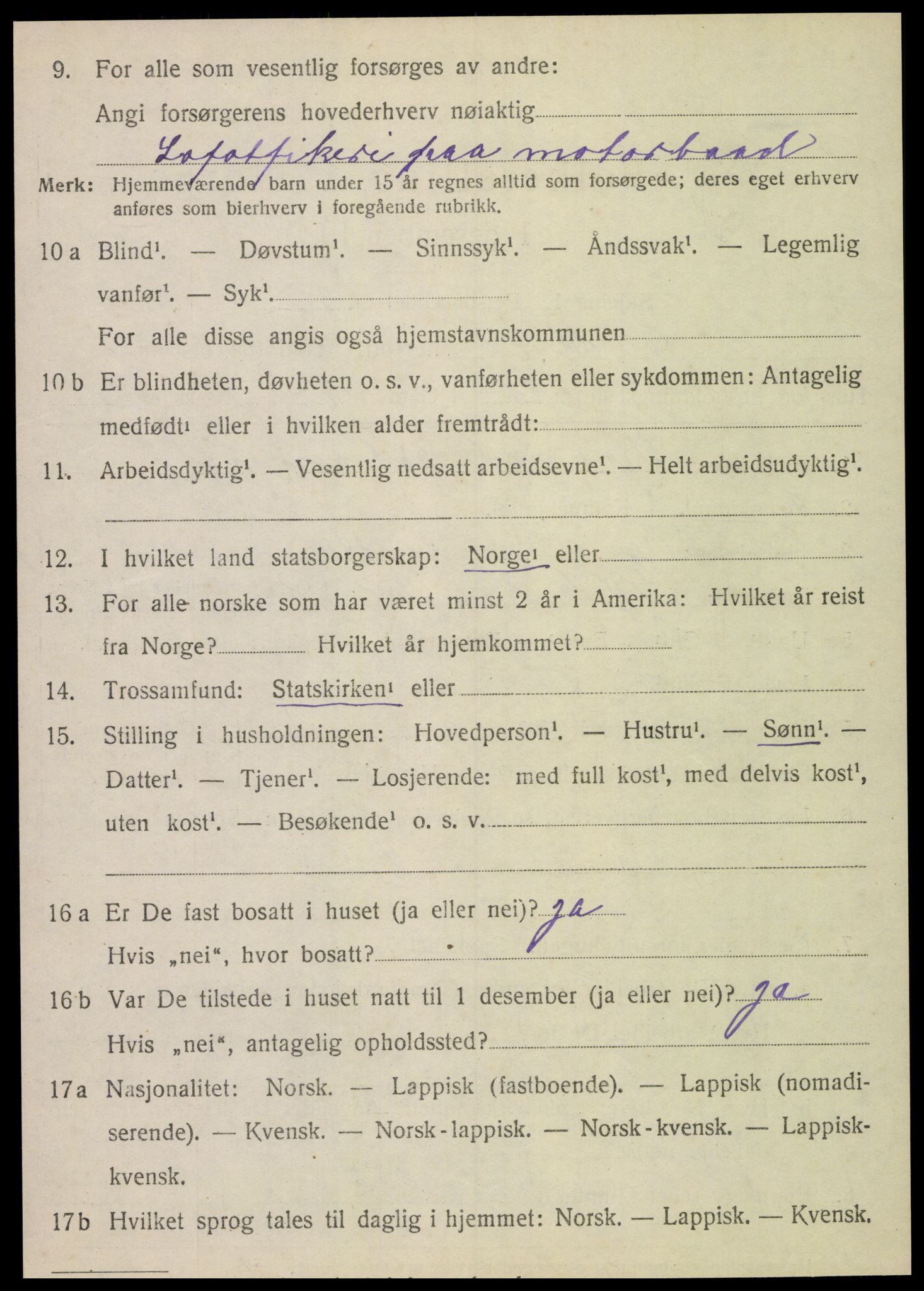 SAT, Folketelling 1920 for 1812 Vik herred, 1920, s. 5228