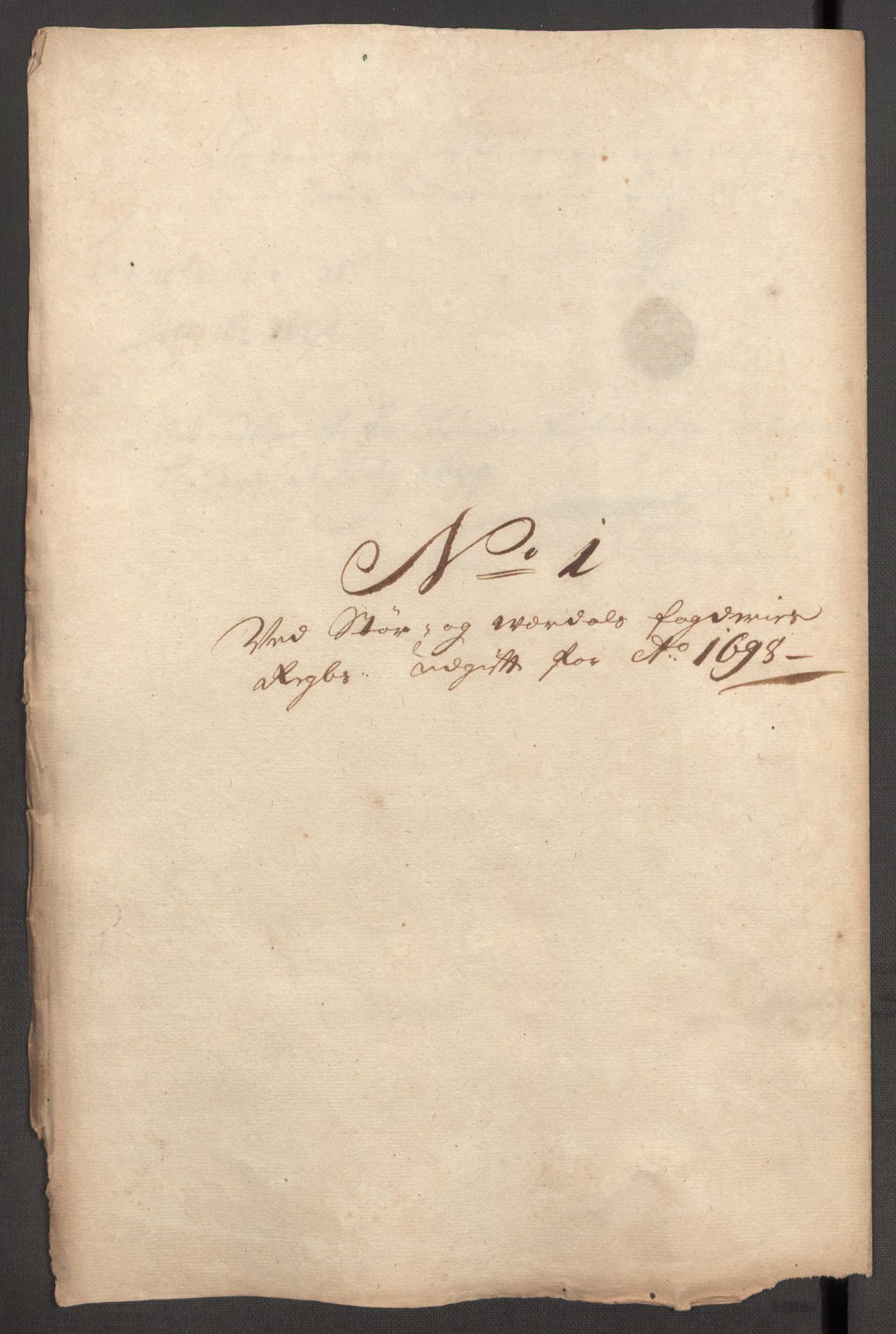Rentekammeret inntil 1814, Reviderte regnskaper, Fogderegnskap, AV/RA-EA-4092/R62/L4190: Fogderegnskap Stjørdal og Verdal, 1698, s. 206