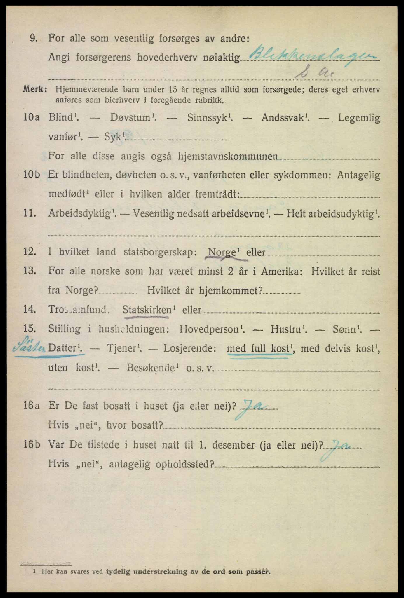 SAK, Folketelling 1920 for 0924 Landvik herred, 1920, s. 2153