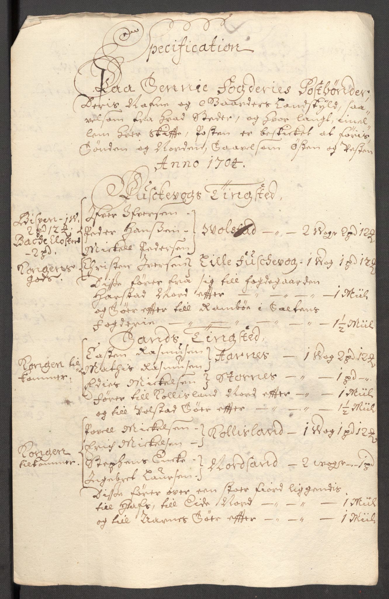 Rentekammeret inntil 1814, Reviderte regnskaper, Fogderegnskap, AV/RA-EA-4092/R68/L4755: Fogderegnskap Senja og Troms, 1700-1704, s. 397