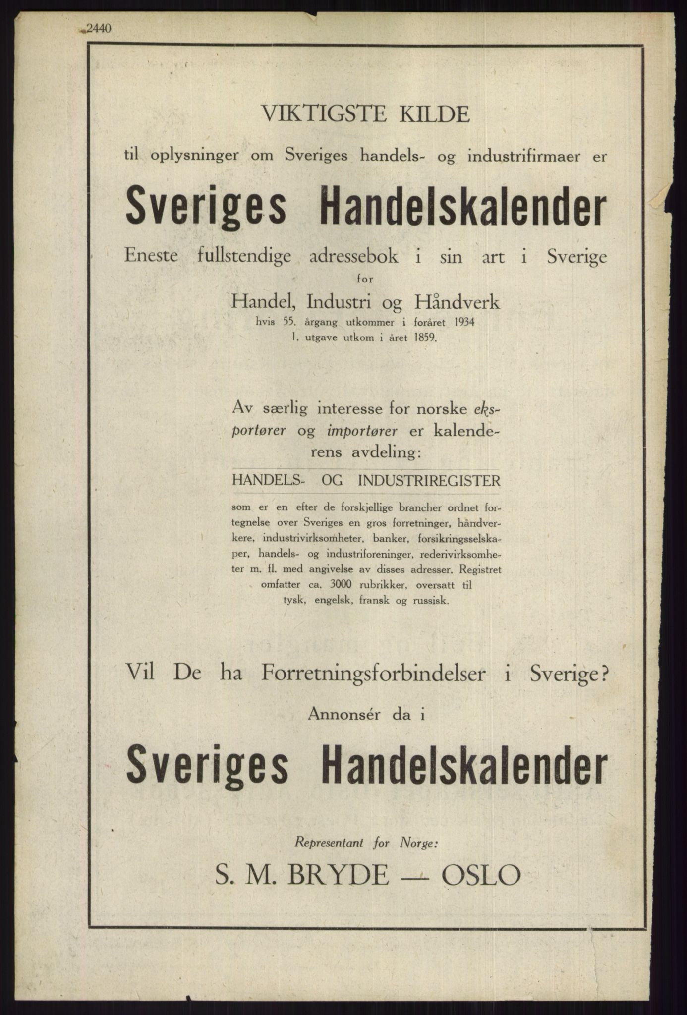 Kristiania/Oslo adressebok, PUBL/-, 1934, s. 2440
