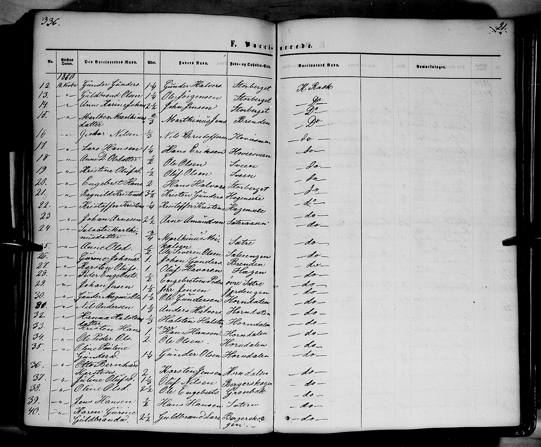 Elverum prestekontor, AV/SAH-PREST-044/H/Ha/Haa/L0010: Ministerialbok nr. 10, 1857-1868, s. 336