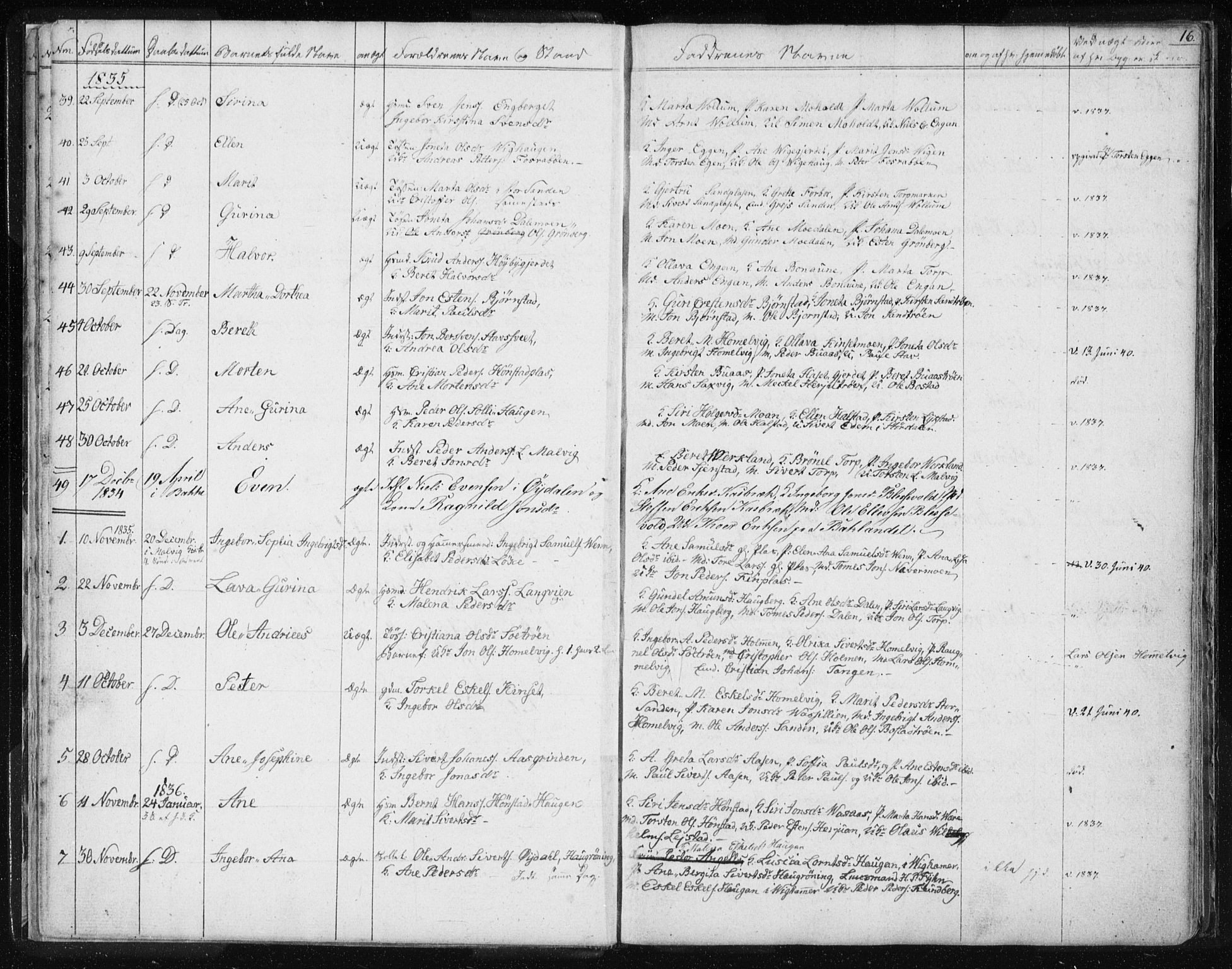 Ministerialprotokoller, klokkerbøker og fødselsregistre - Sør-Trøndelag, AV/SAT-A-1456/616/L0405: Ministerialbok nr. 616A02, 1831-1842, s. 16