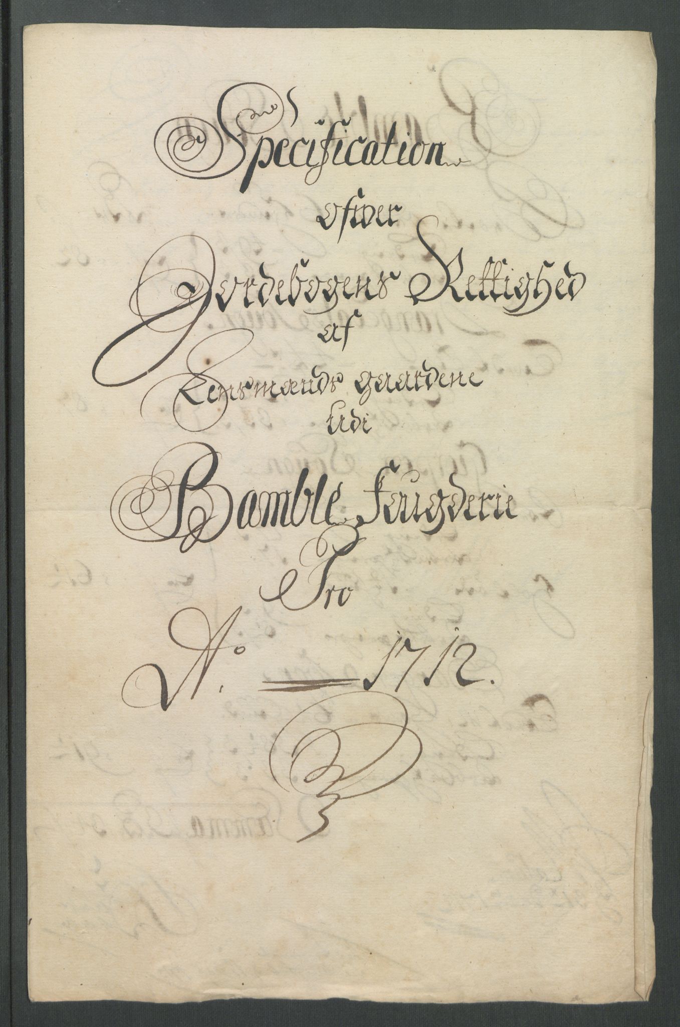 Rentekammeret inntil 1814, Reviderte regnskaper, Fogderegnskap, RA/EA-4092/R36/L2123: Fogderegnskap Øvre og Nedre Telemark og Bamble, 1712, s. 282