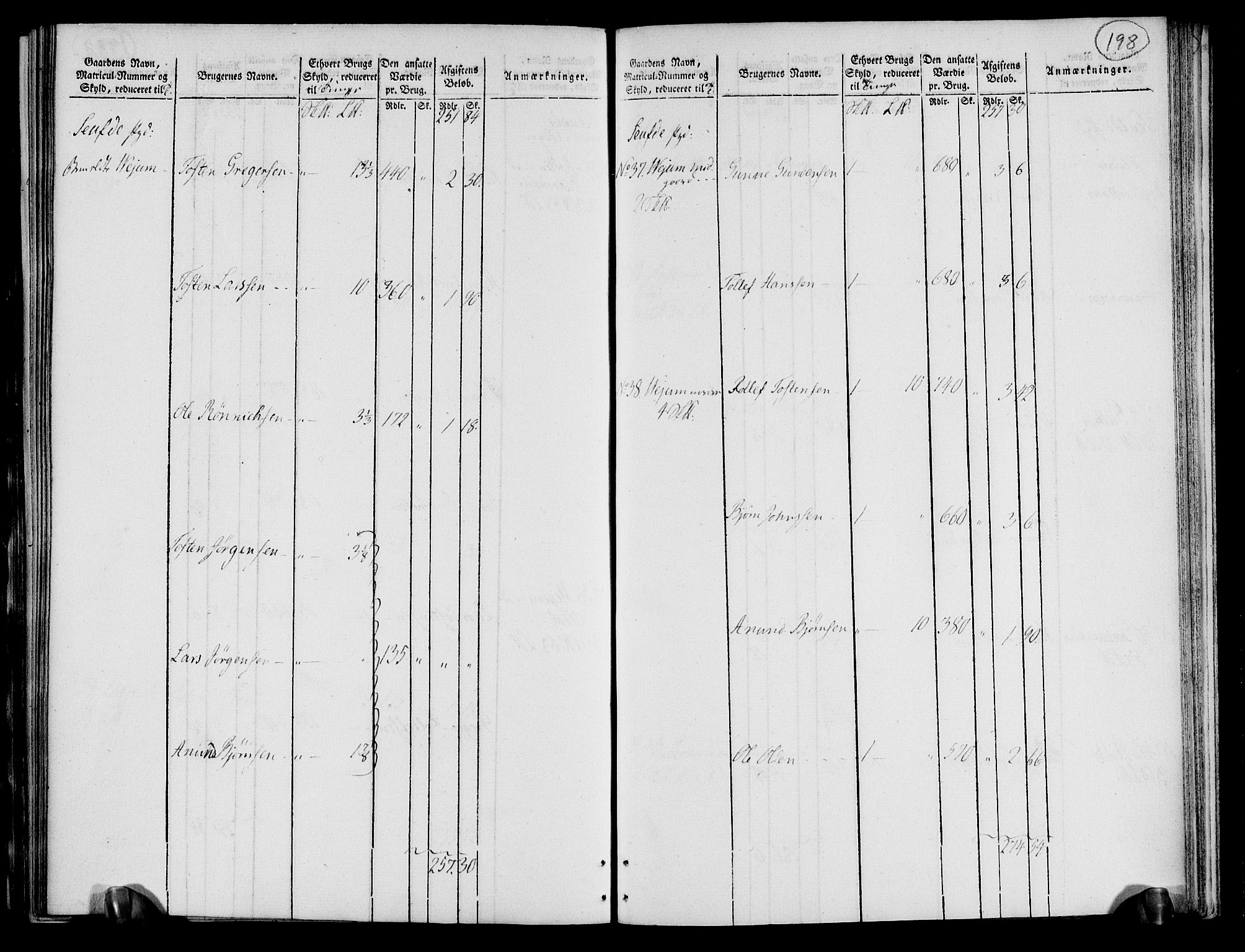 Rentekammeret inntil 1814, Realistisk ordnet avdeling, AV/RA-EA-4070/N/Ne/Nea/L0072: Nedre Telemarken og Bamble fogderi. Oppebørselsregister, 1803, s. 203