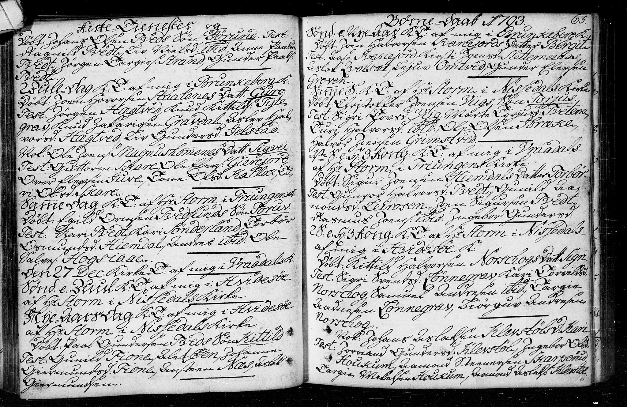 Kviteseid kirkebøker, SAKO/A-276/F/Fa/L0003: Ministerialbok nr. I 3, 1787-1799, s. 65