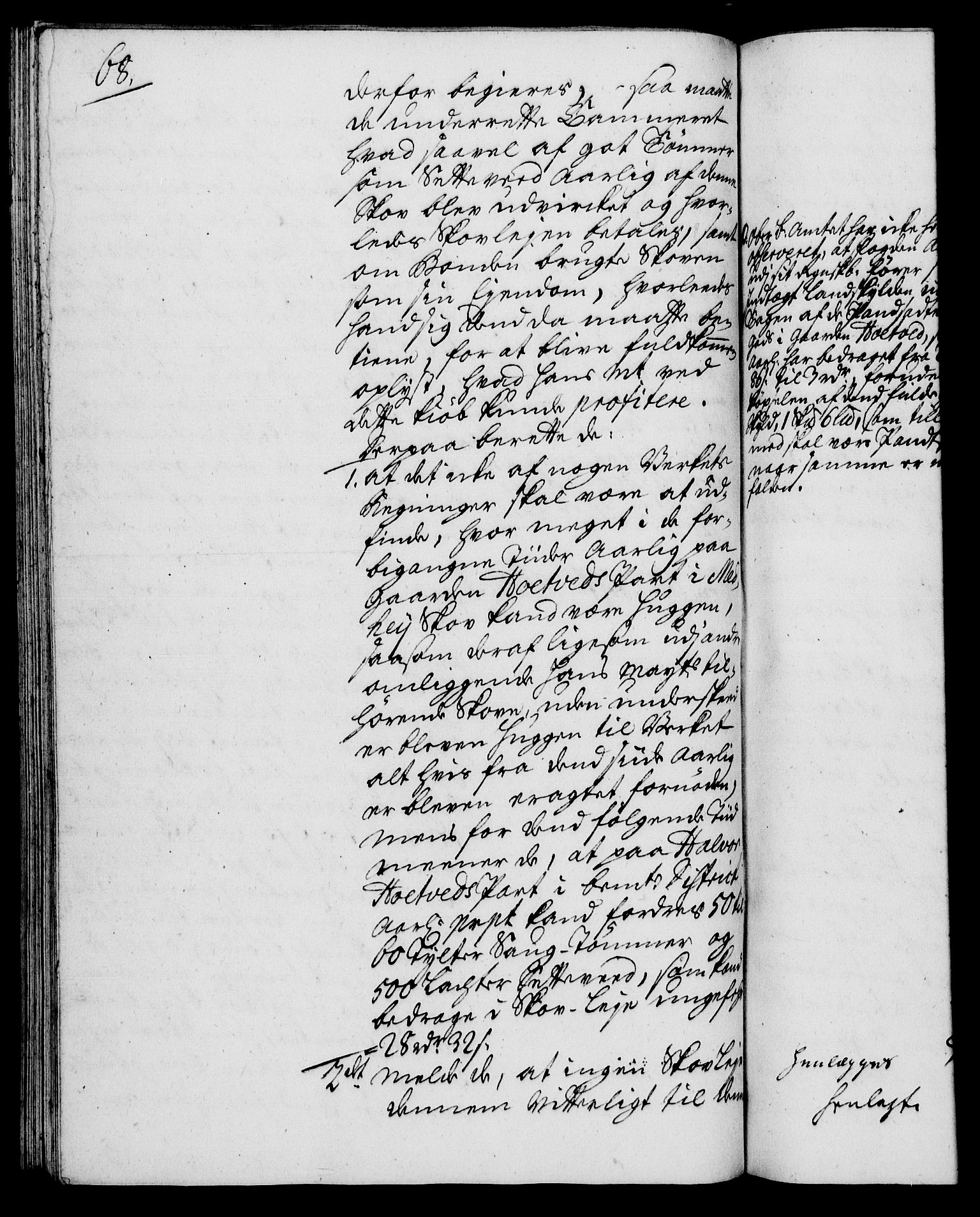 Rentekammeret, Kammerkanselliet, RA/EA-3111/G/Gh/Gha/L0020: Norsk ekstraktmemorialprotokoll (merket RK 53.65), 1738-1739, s. 68