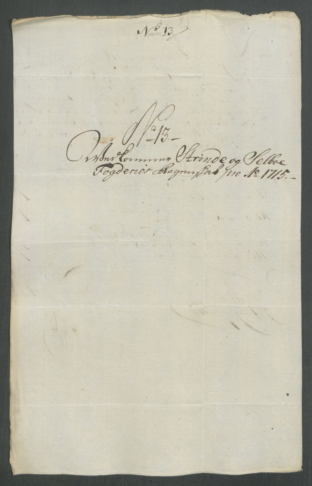 Rentekammeret inntil 1814, Reviderte regnskaper, Fogderegnskap, AV/RA-EA-4092/R61/L4115: Fogderegnskap Strinda og Selbu, 1715-1716, s. 122