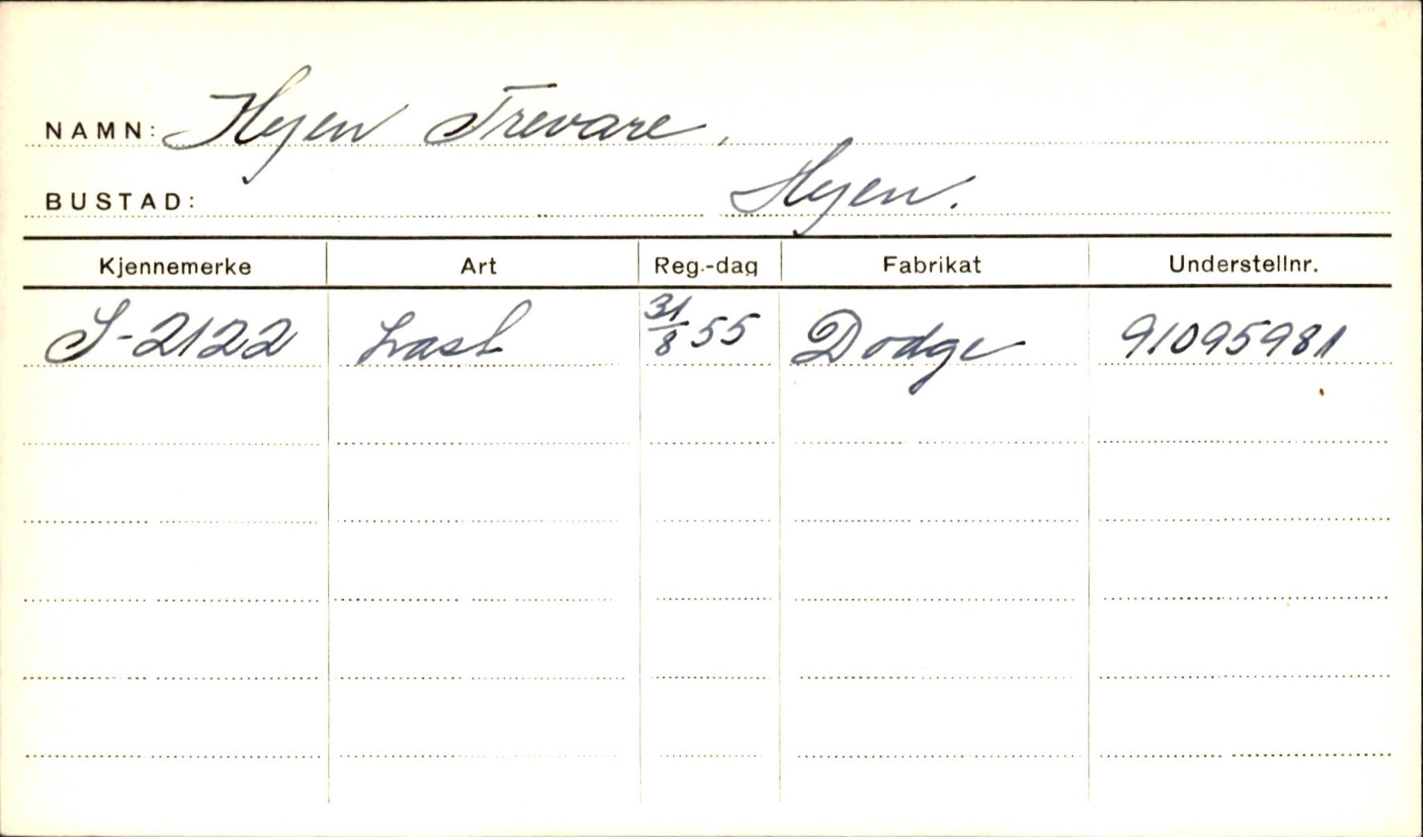 Statens vegvesen, Sogn og Fjordane vegkontor, SAB/A-5301/4/F/L0001A: Eigarregister Fjordane til 1.6.1961, 1930-1961, s. 799