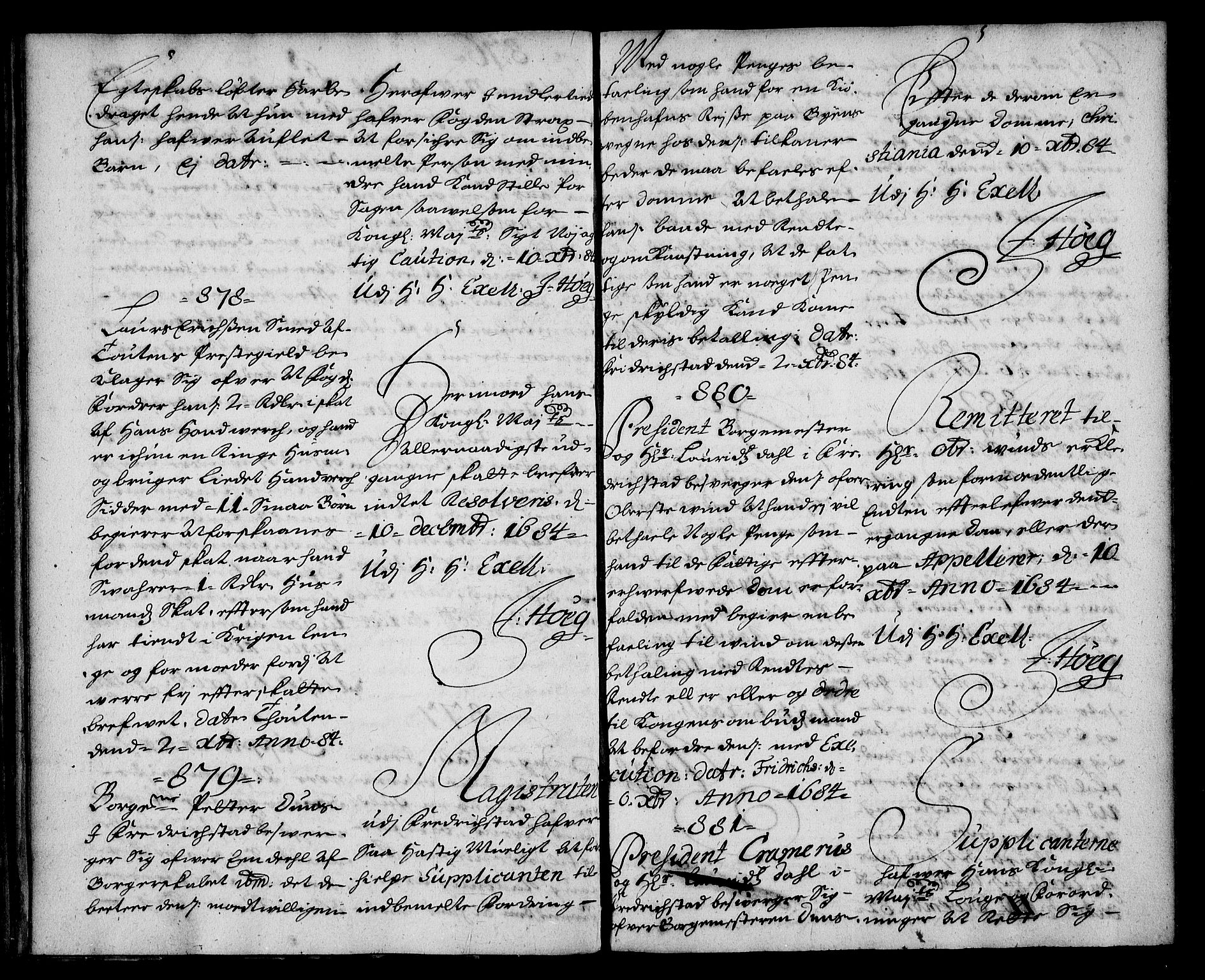 Stattholderembetet 1572-1771, AV/RA-EA-2870/Ae/L0001: Supplikasjons- og resolusjonsprotokoll, 1683-1684