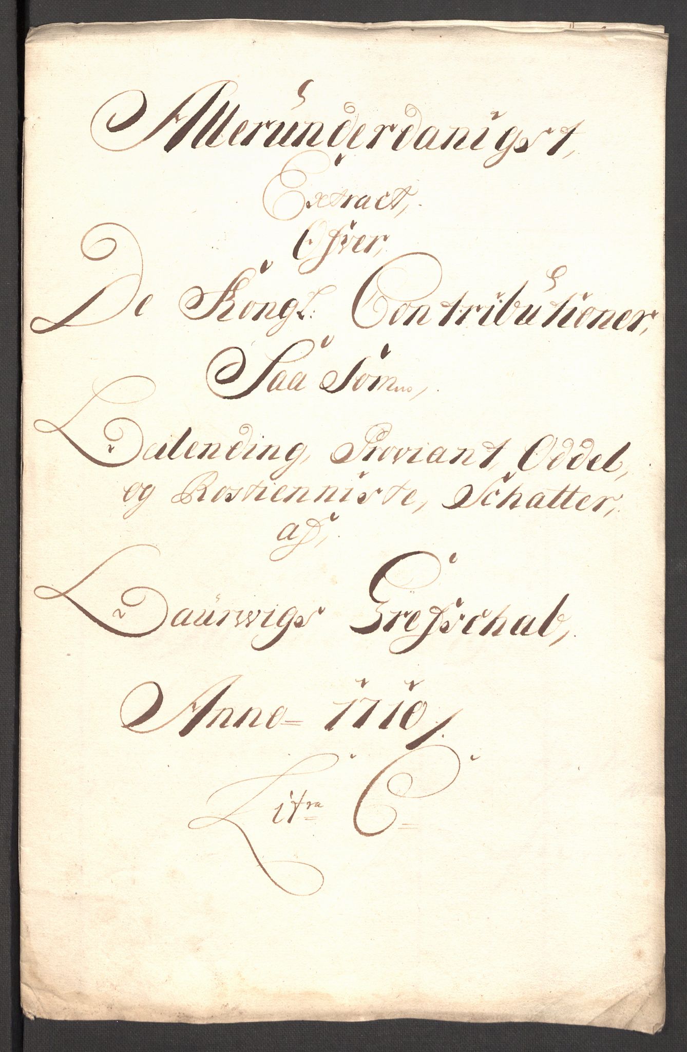 Rentekammeret inntil 1814, Reviderte regnskaper, Fogderegnskap, AV/RA-EA-4092/R33/L1981: Fogderegnskap Larvik grevskap, 1709-1710, s. 382