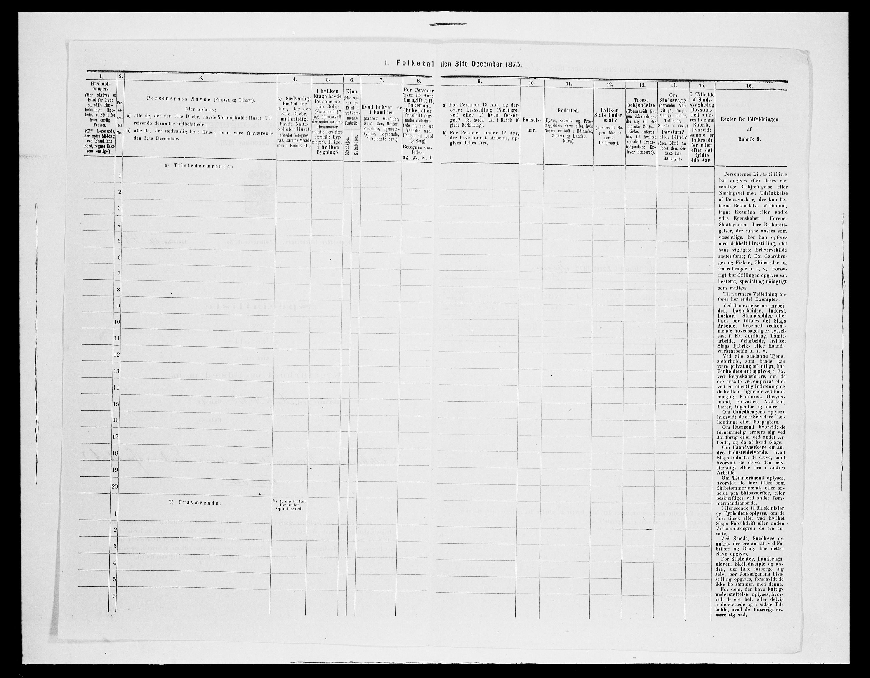 SAH, Folketelling 1875 for 0501B Fåberg prestegjeld, Lillehammer kjøpstad, 1875, s. 108