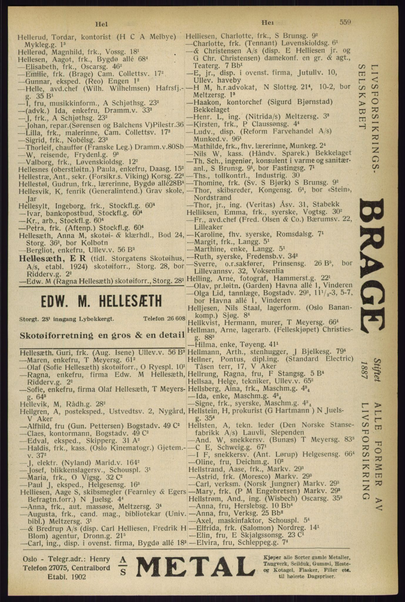 Kristiania/Oslo adressebok, PUBL/-, 1933, s. 559