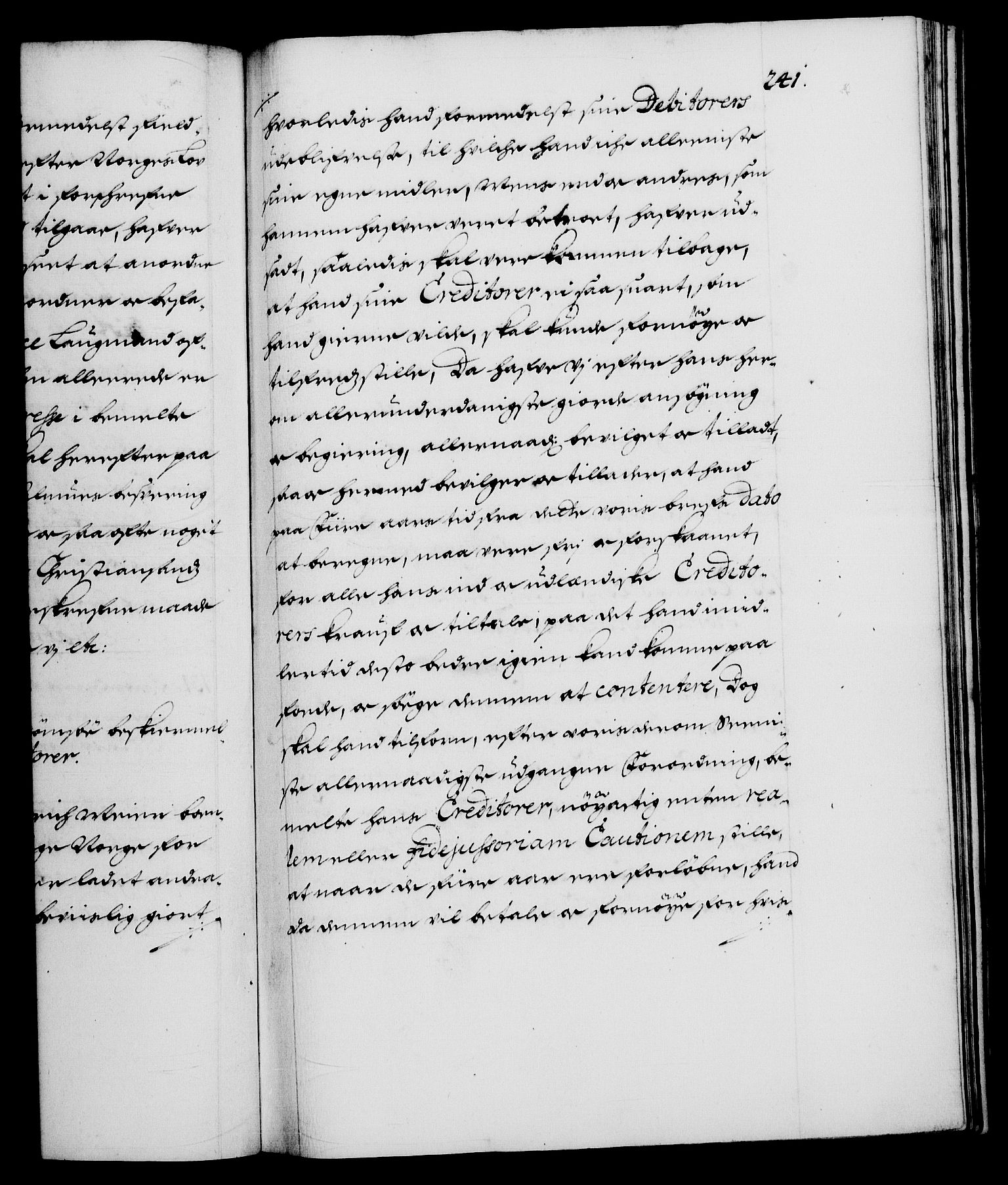 Danske Kanselli 1572-1799, RA/EA-3023/F/Fc/Fca/Fcaa/L0013: Norske registre (mikrofilm), 1681-1684, s. 241a