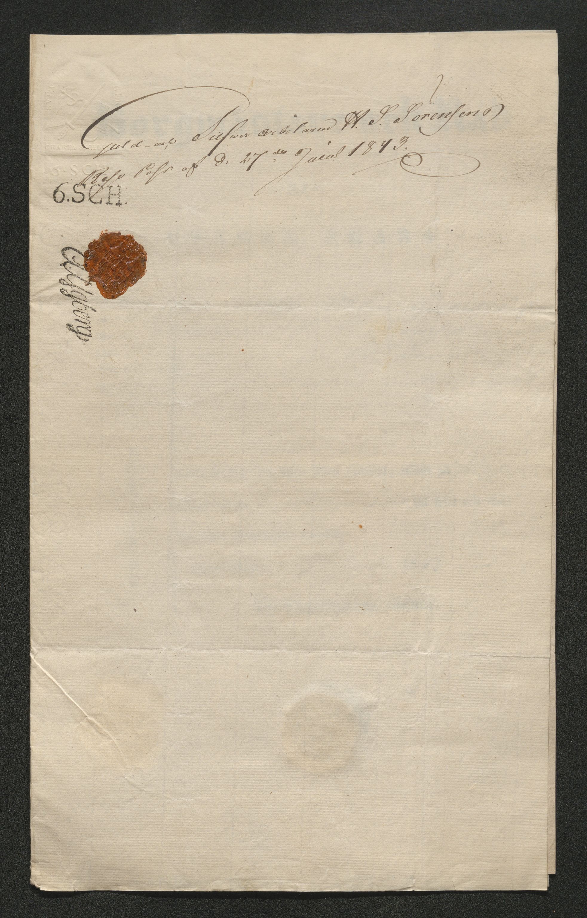 Drammen politikammer, AV/SAKO-A-623/I/Ia/Iab/L0007: Innleverte pass, 1843-1844, s. 220