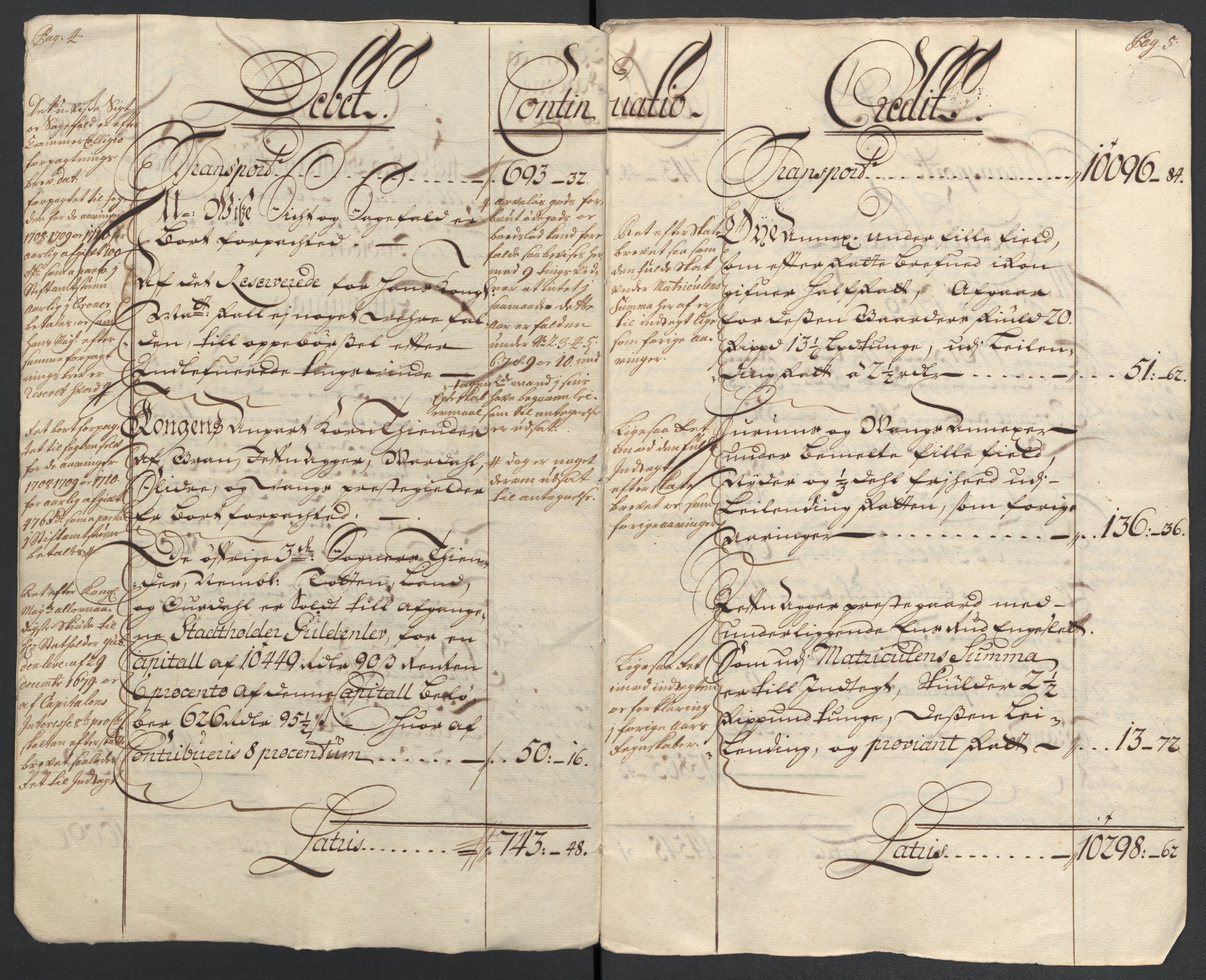 Rentekammeret inntil 1814, Reviderte regnskaper, Fogderegnskap, AV/RA-EA-4092/R18/L1307: Fogderegnskap Hadeland, Toten og Valdres, 1710, s. 5