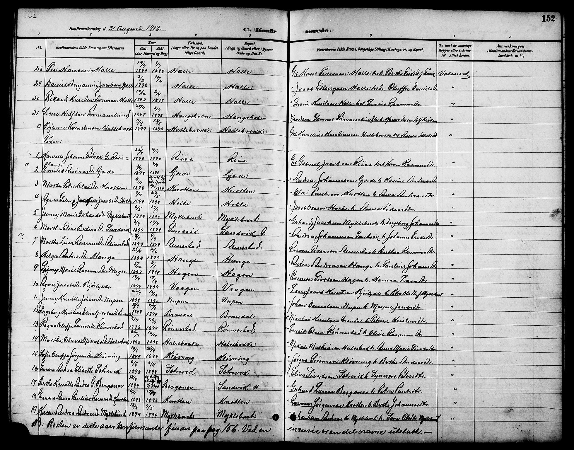 Ministerialprotokoller, klokkerbøker og fødselsregistre - Møre og Romsdal, AV/SAT-A-1454/503/L0049: Klokkerbok nr. 503C04, 1894-1915, s. 152